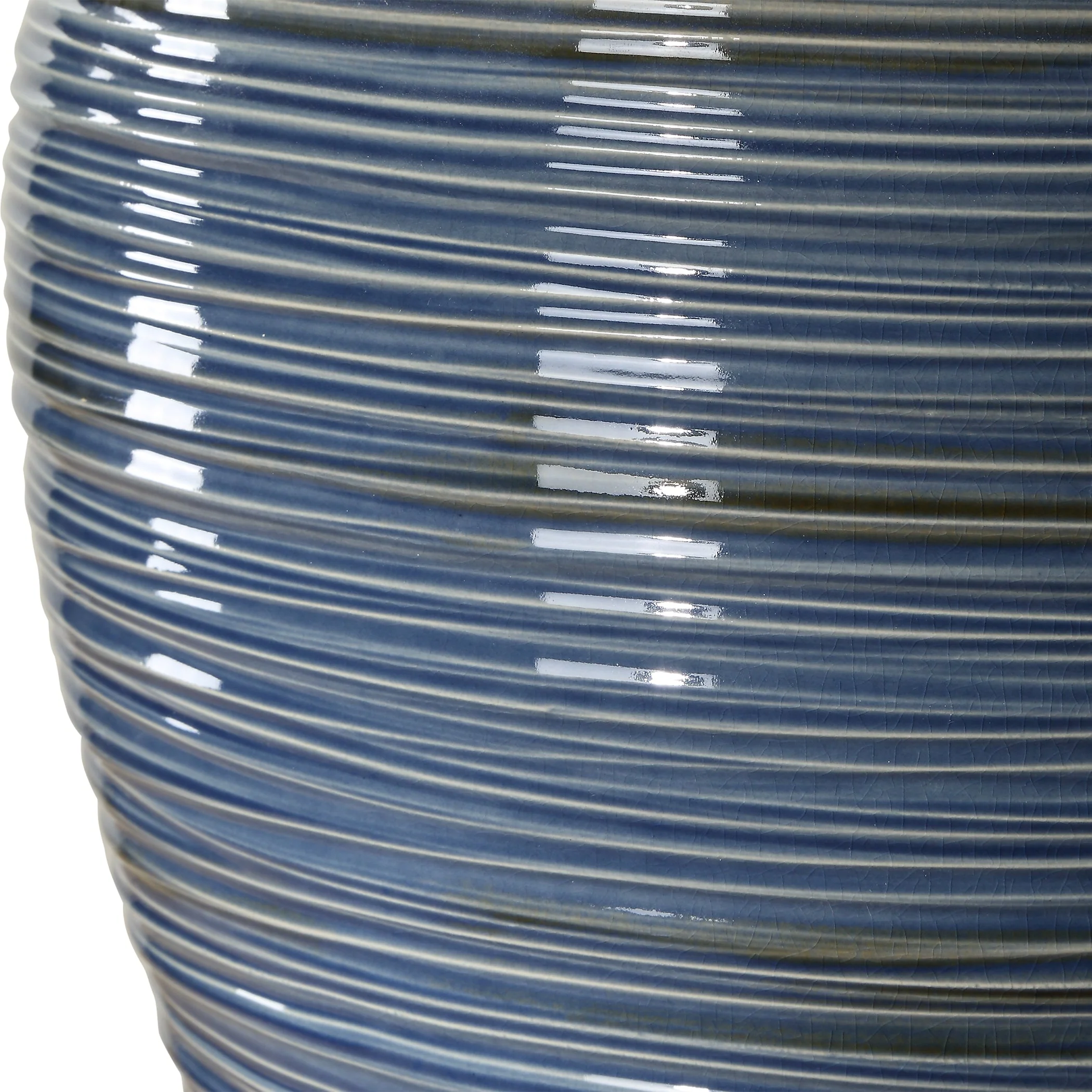 Uttermost Moher Glossy Blue Table Lamp - Image 8