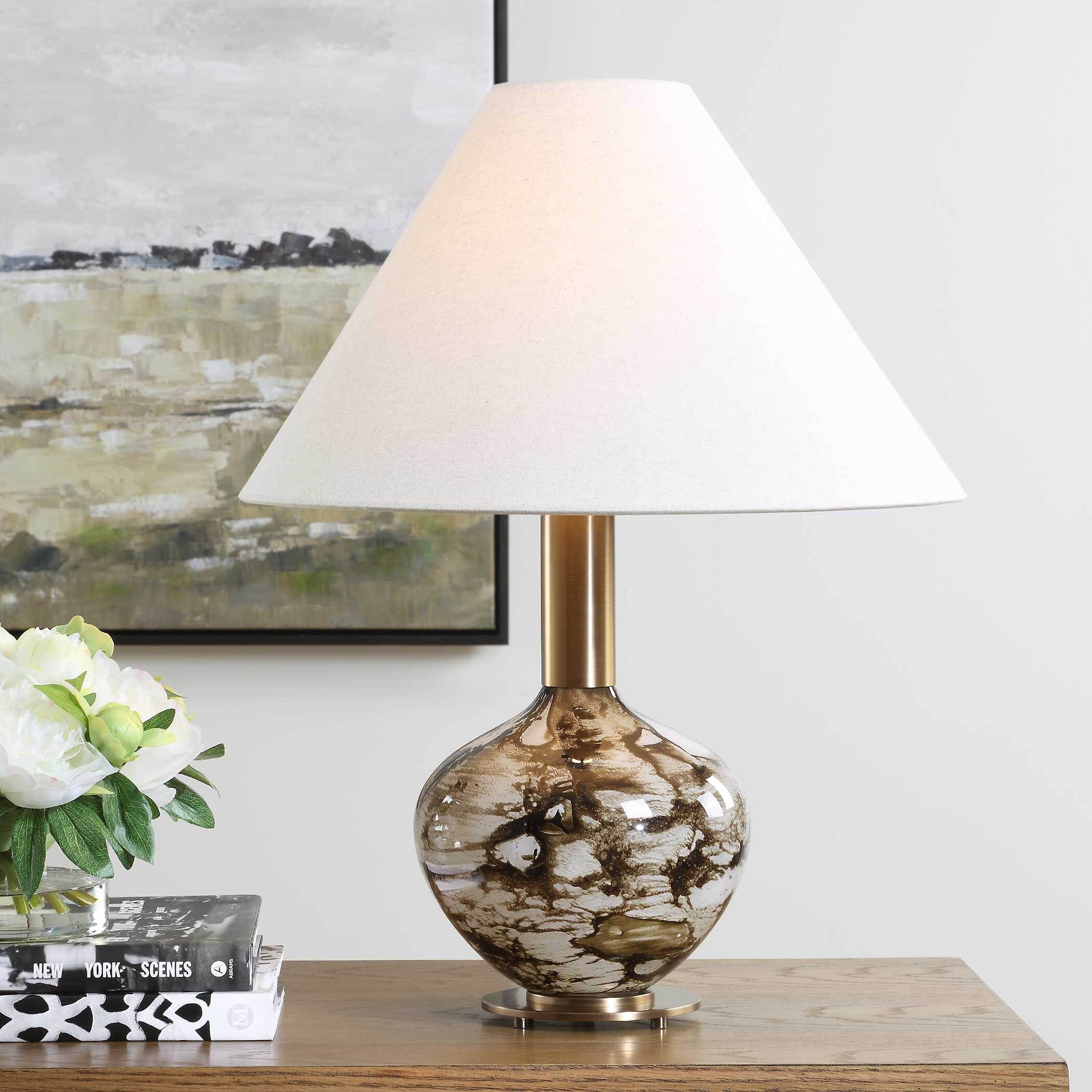 Uttermost Montagu Dark Brown Table Lamp - Image 2