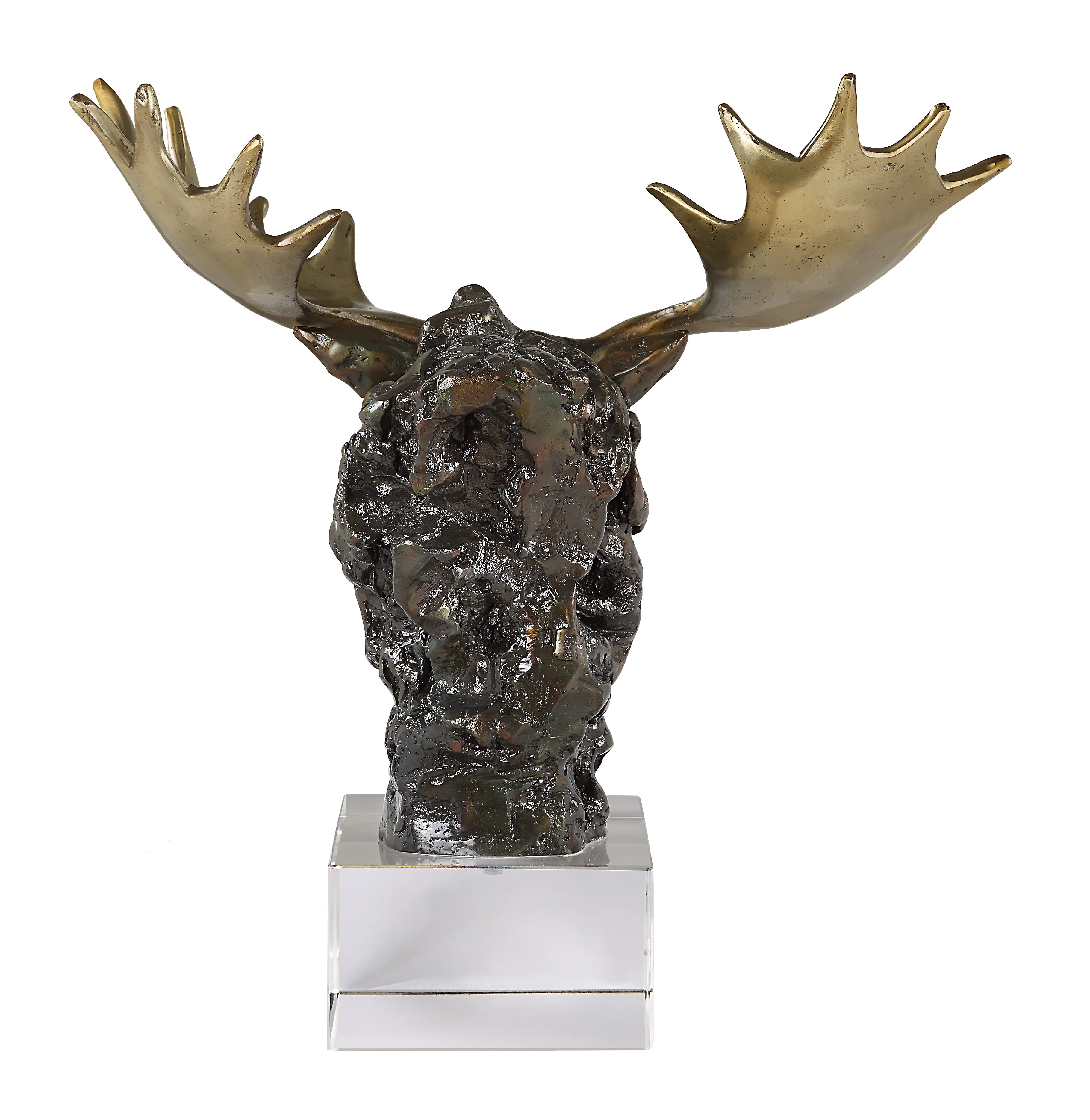 Uttermost Moose Bust Bronze Sculpture - Image 6