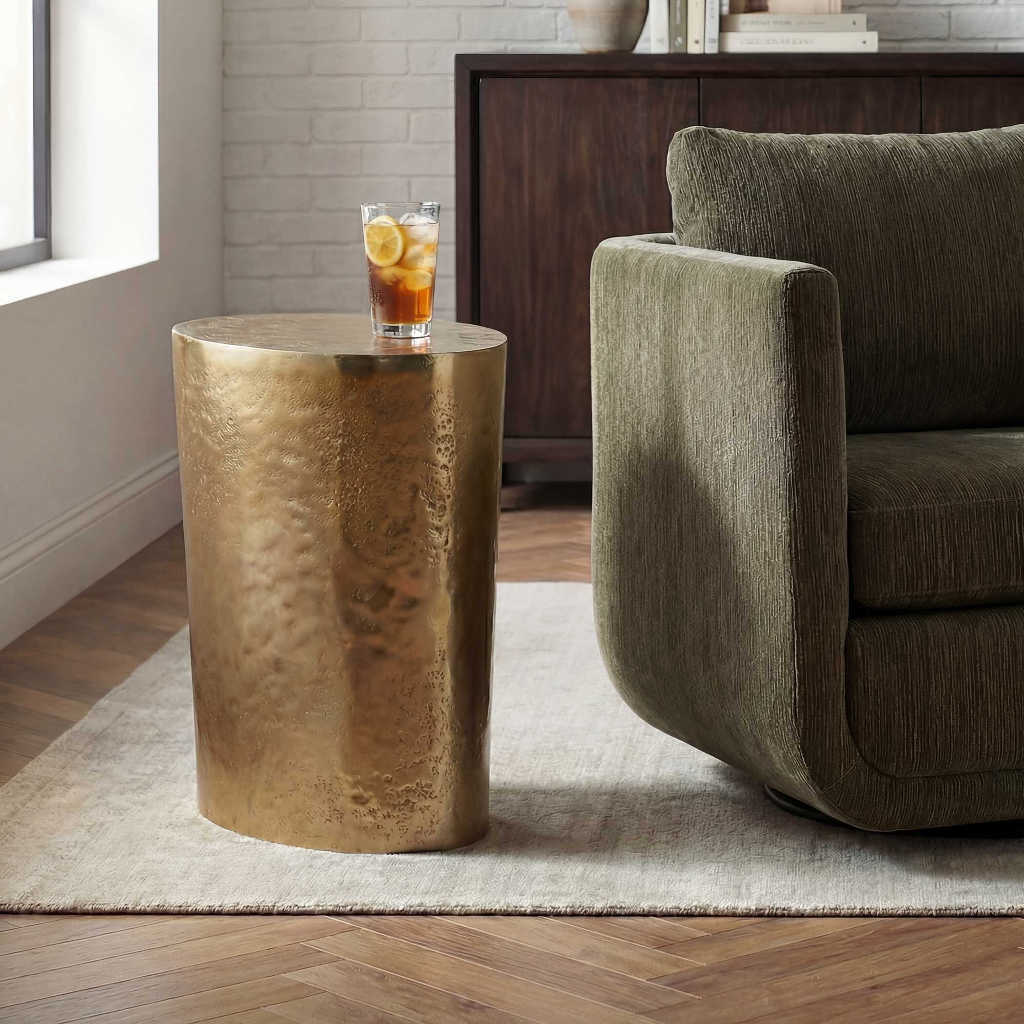 Uttermost Morroni Brass Accent Table - Image 2