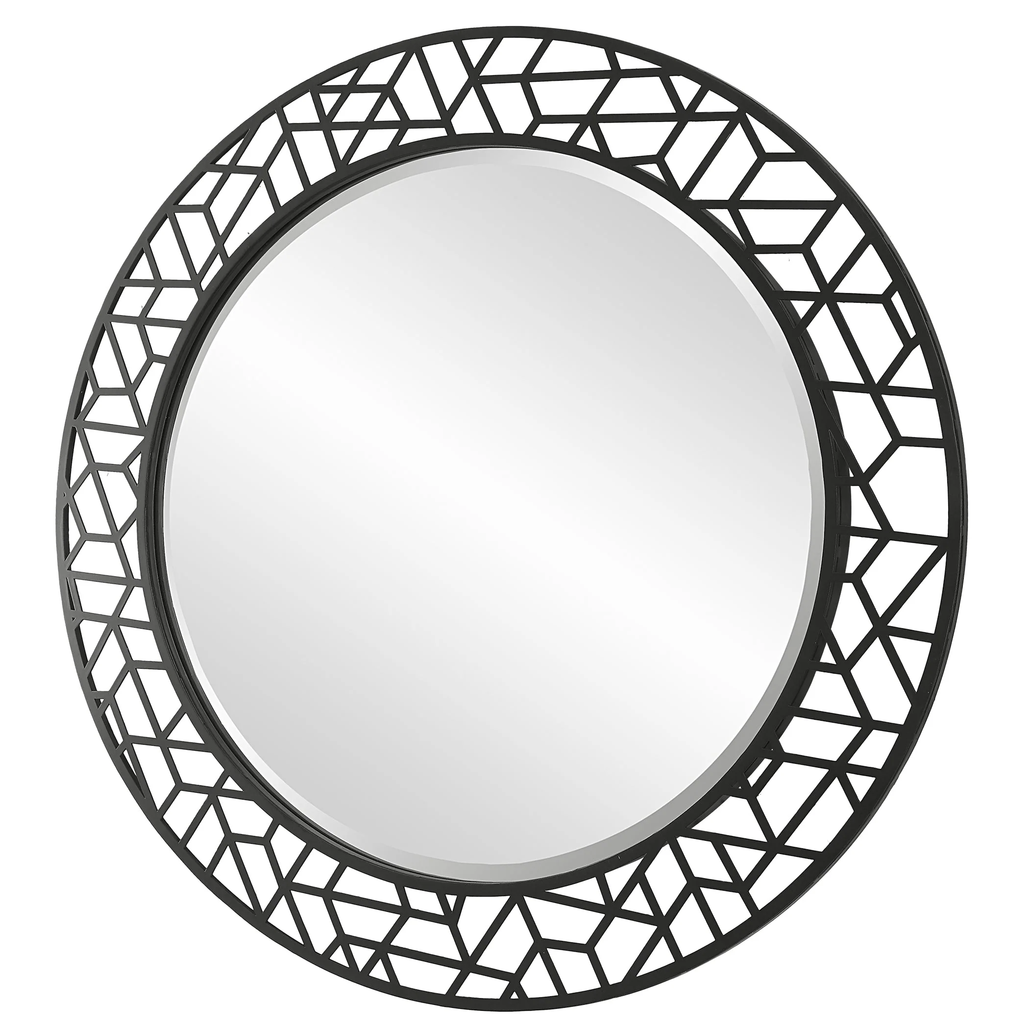 Uttermost Mosaic Metal Round Mirror - Image 5