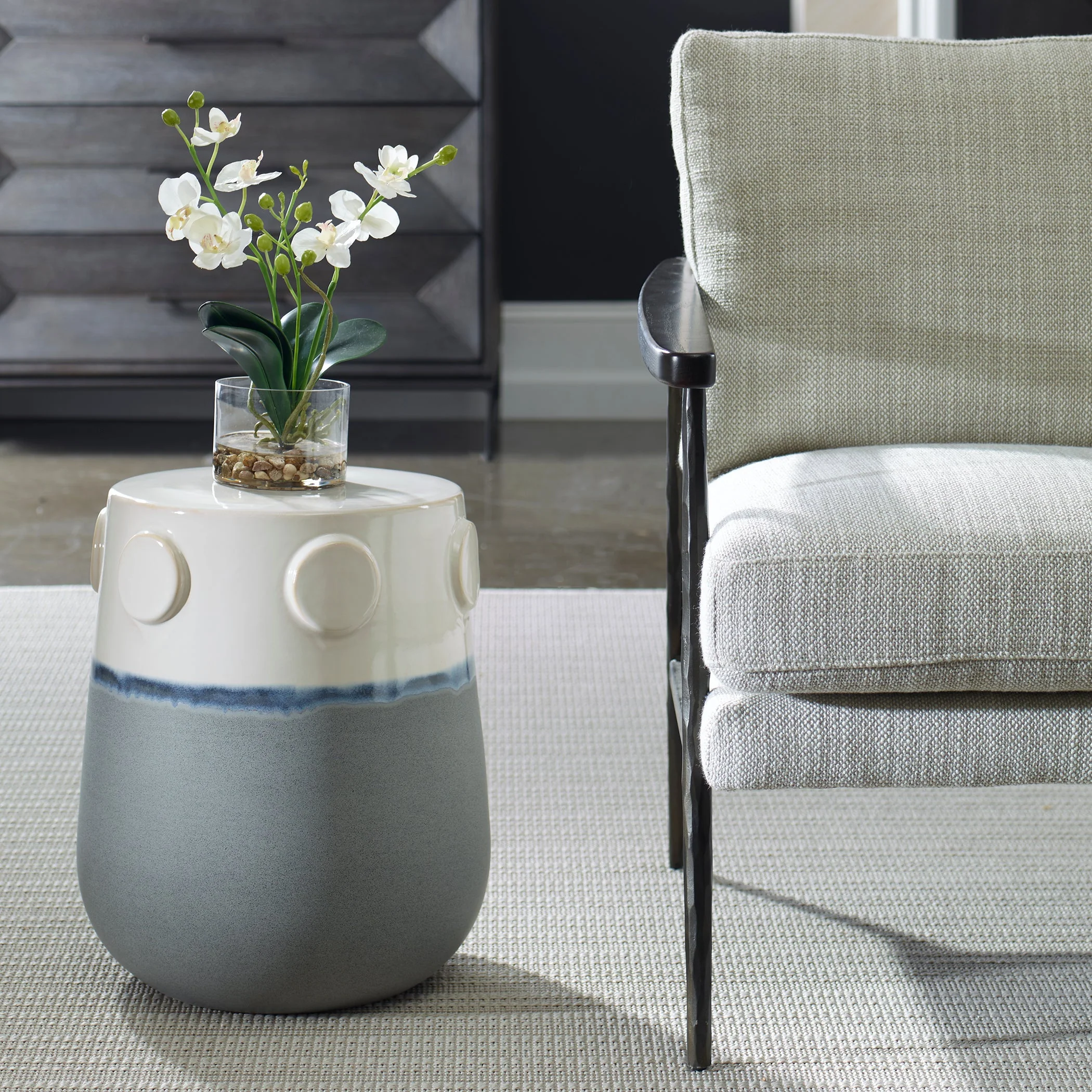 Uttermost Mulvane Ceramic Garden Stool - Image 2