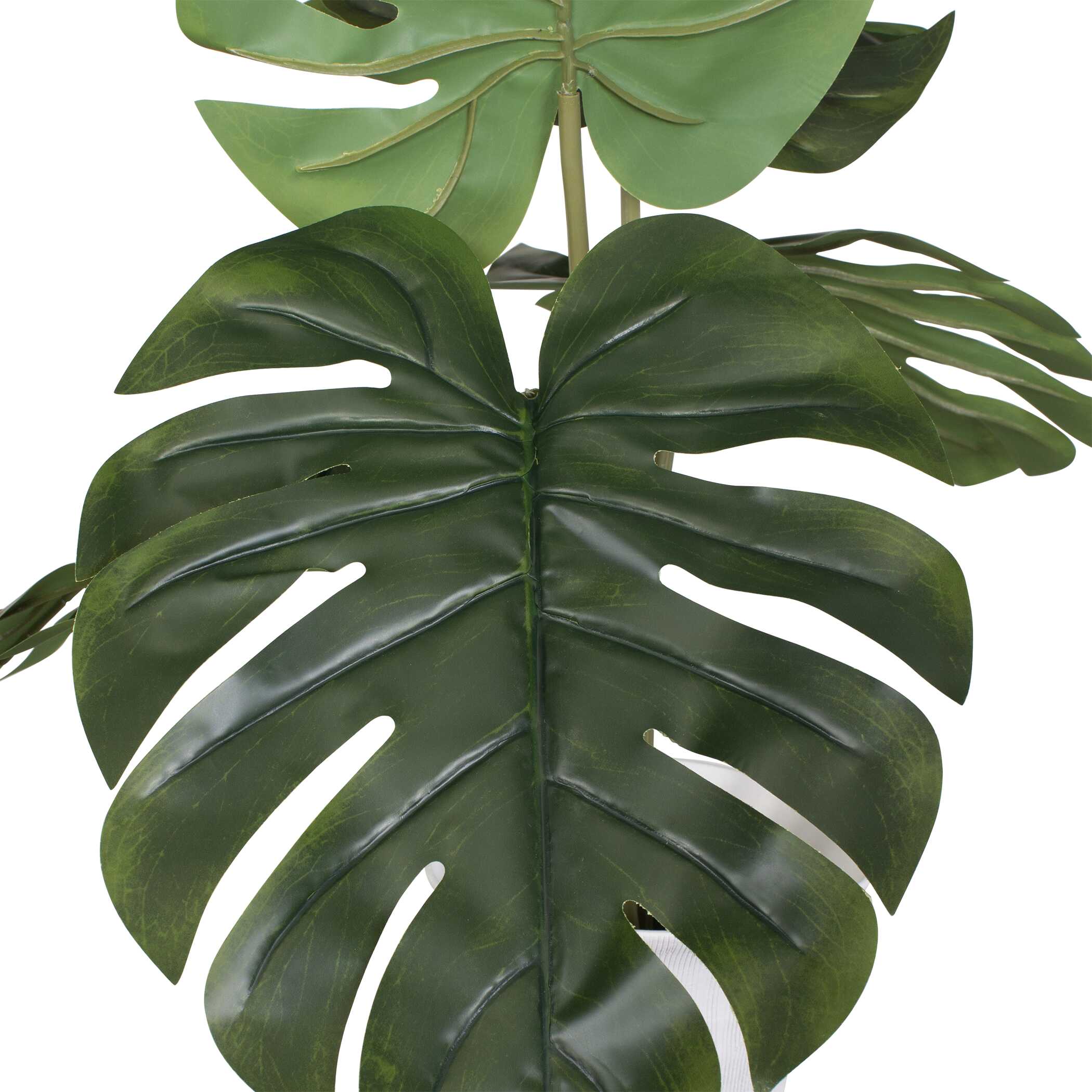 Uttermost Muse Monstera White Vase Centerpiece - Image 6