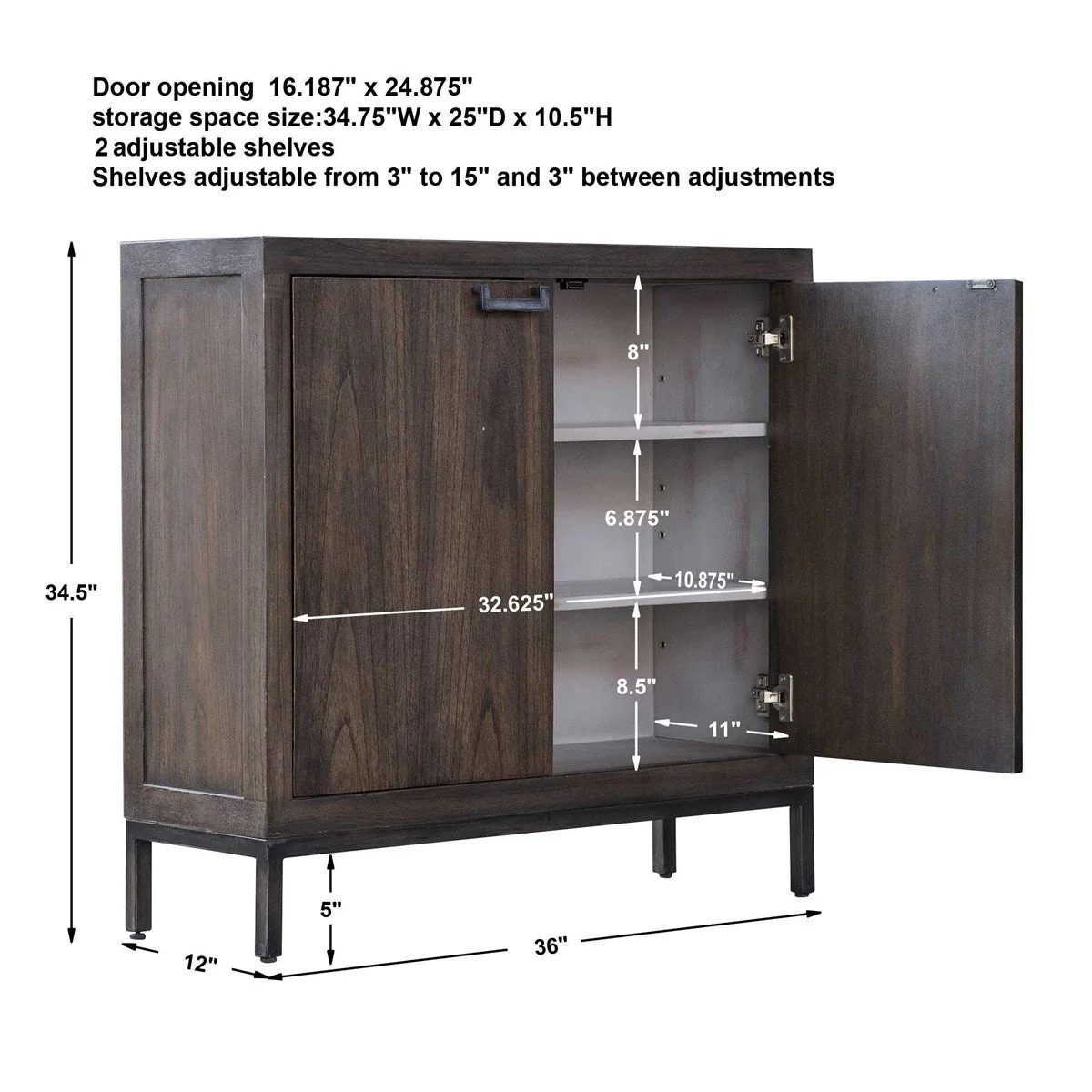 Uttermost Nadie 2 Door Cabinet - Image 6