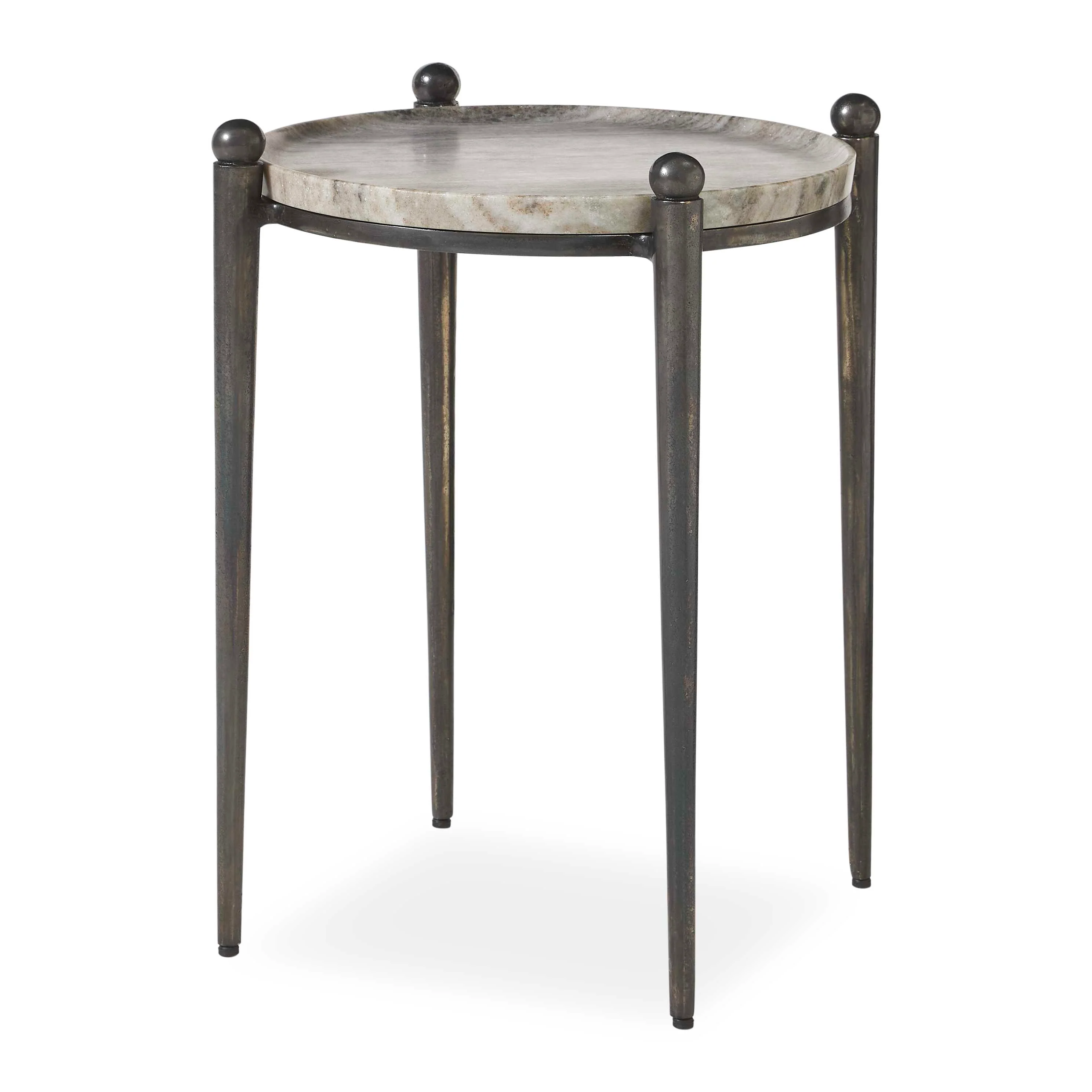 Uttermost Nahunta Dark Bronze Accent Table