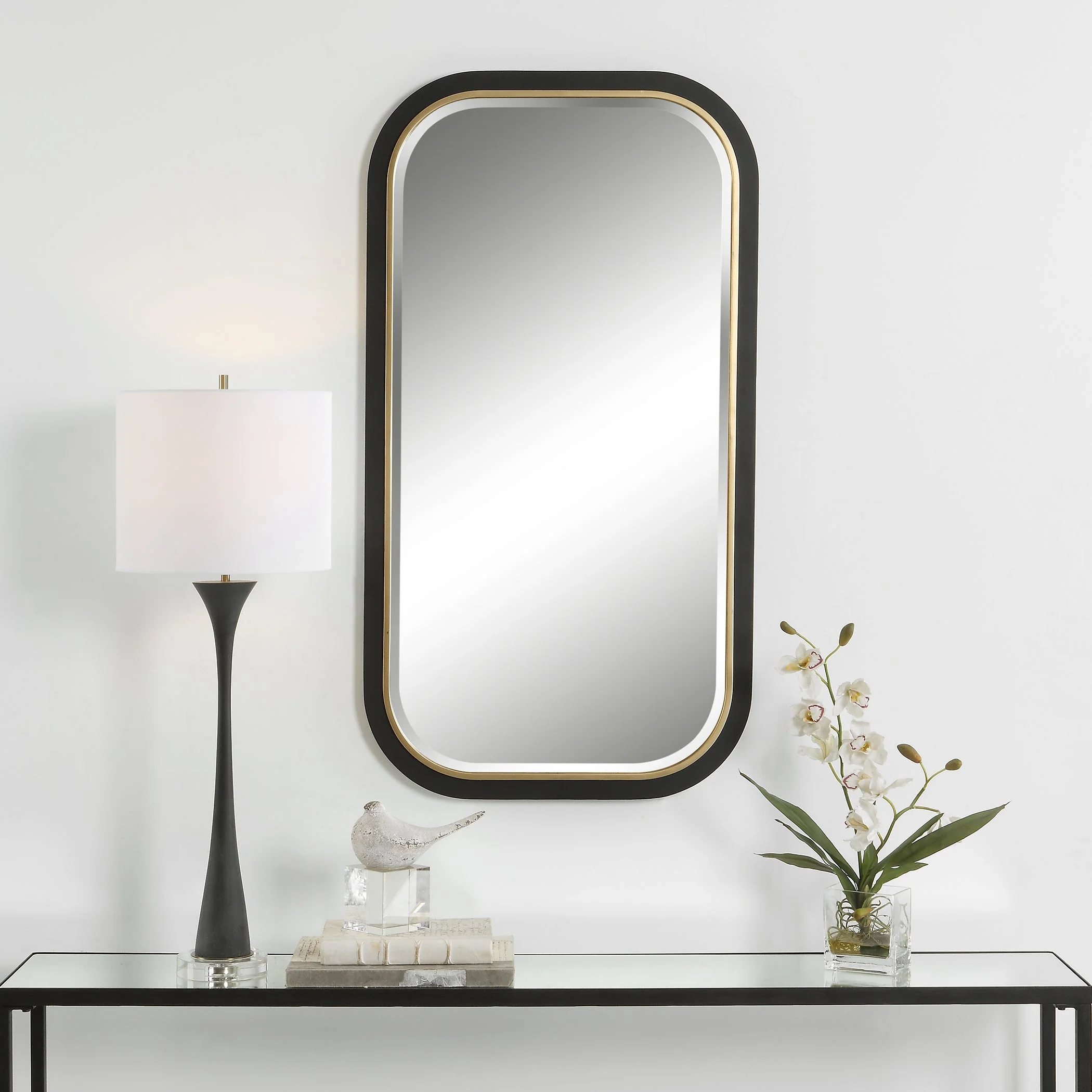 Uttermost Nevaeh Curved Rectangle Mirror - Image 2