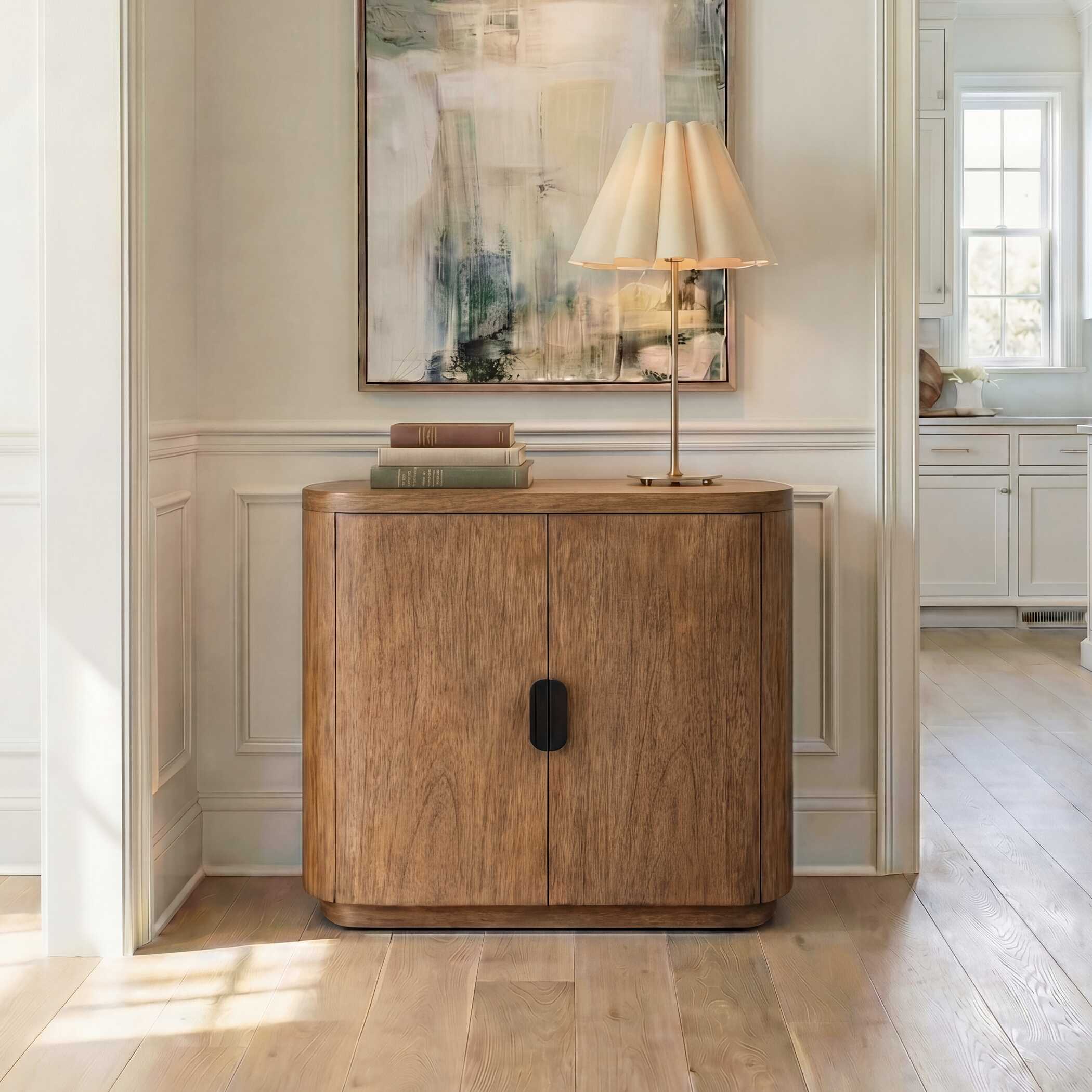 Uttermost Newell Natural Wood 2 Door Cabinet - Image 2