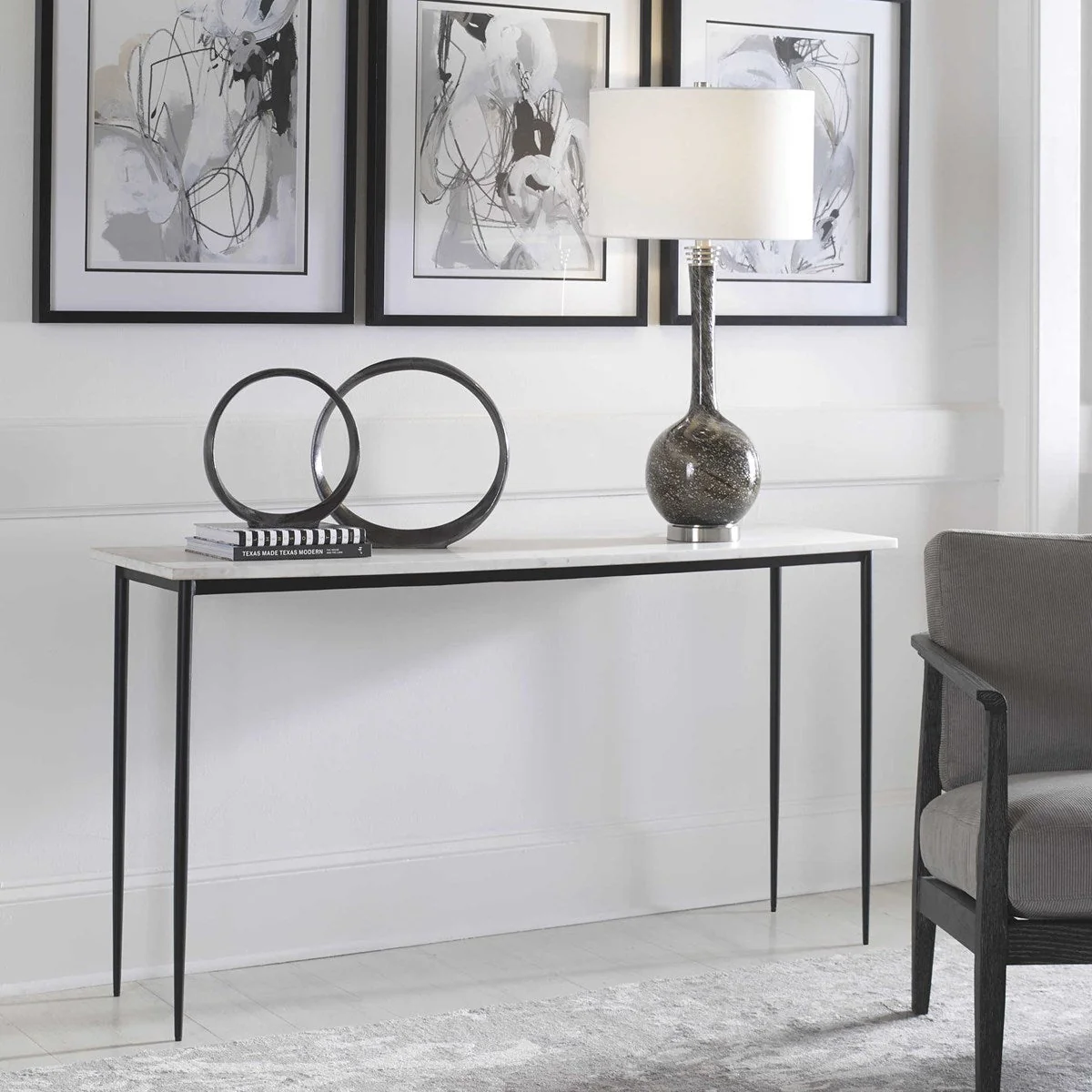 Uttermost Nightfall Console Table, 2 Cartons - Image 3