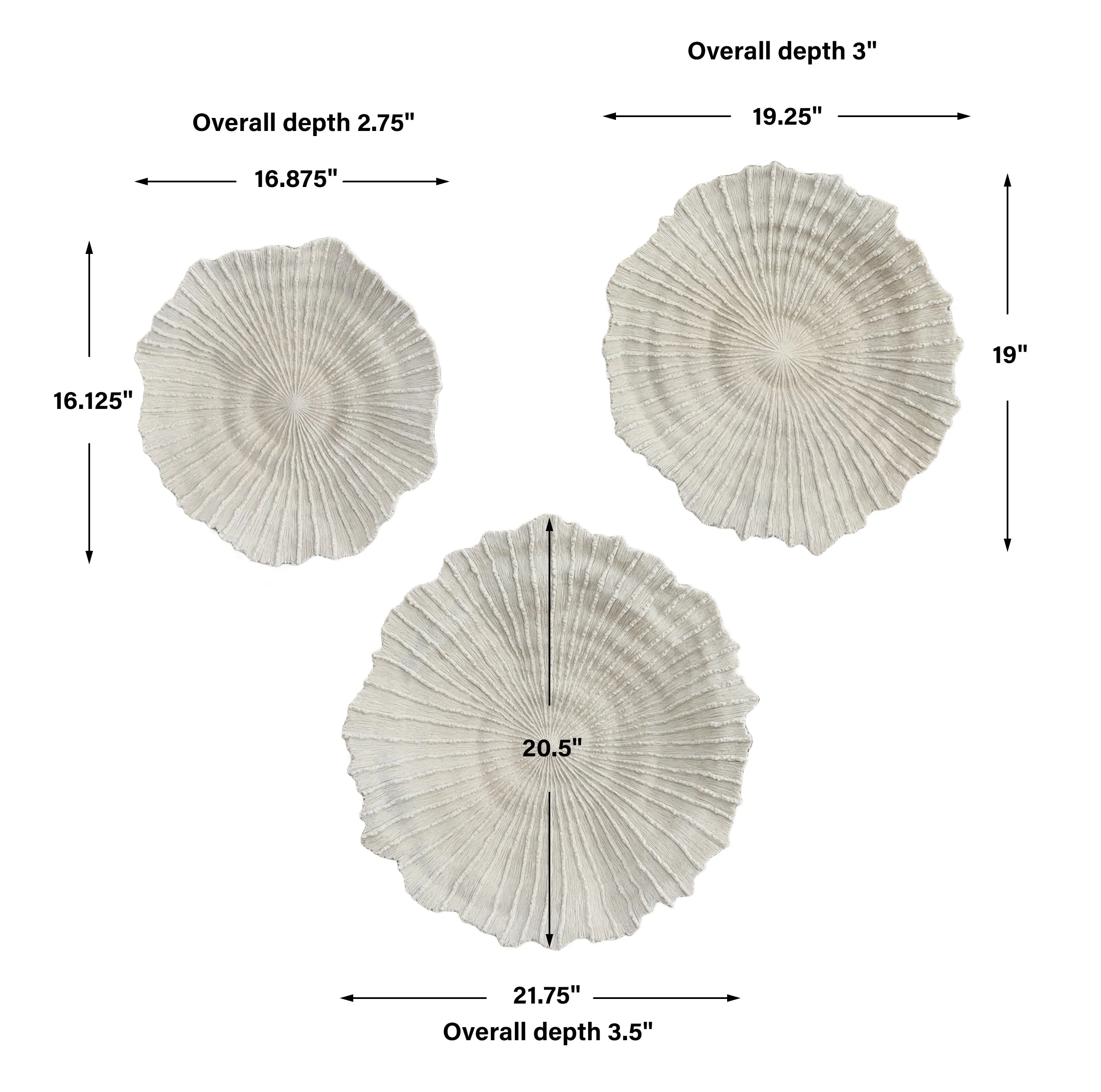 Uttermost Ocean Gems Coral Wall Decor, Set/3 - Image 7