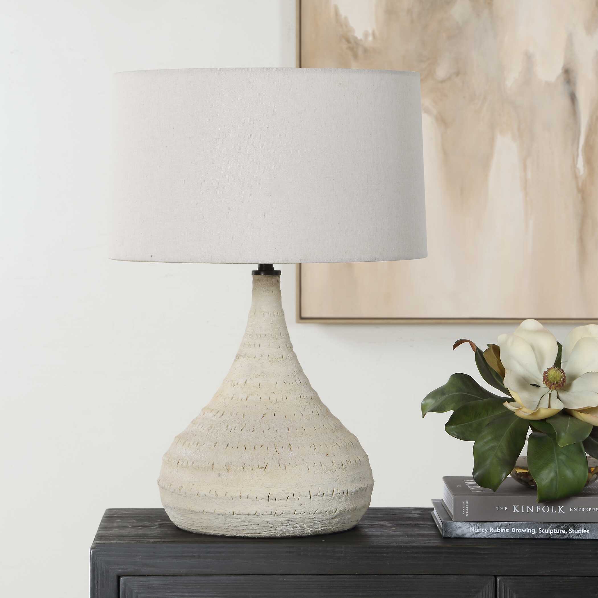 Uttermost Olsen Indoor-Outdoor White Table Lamp - Image 3