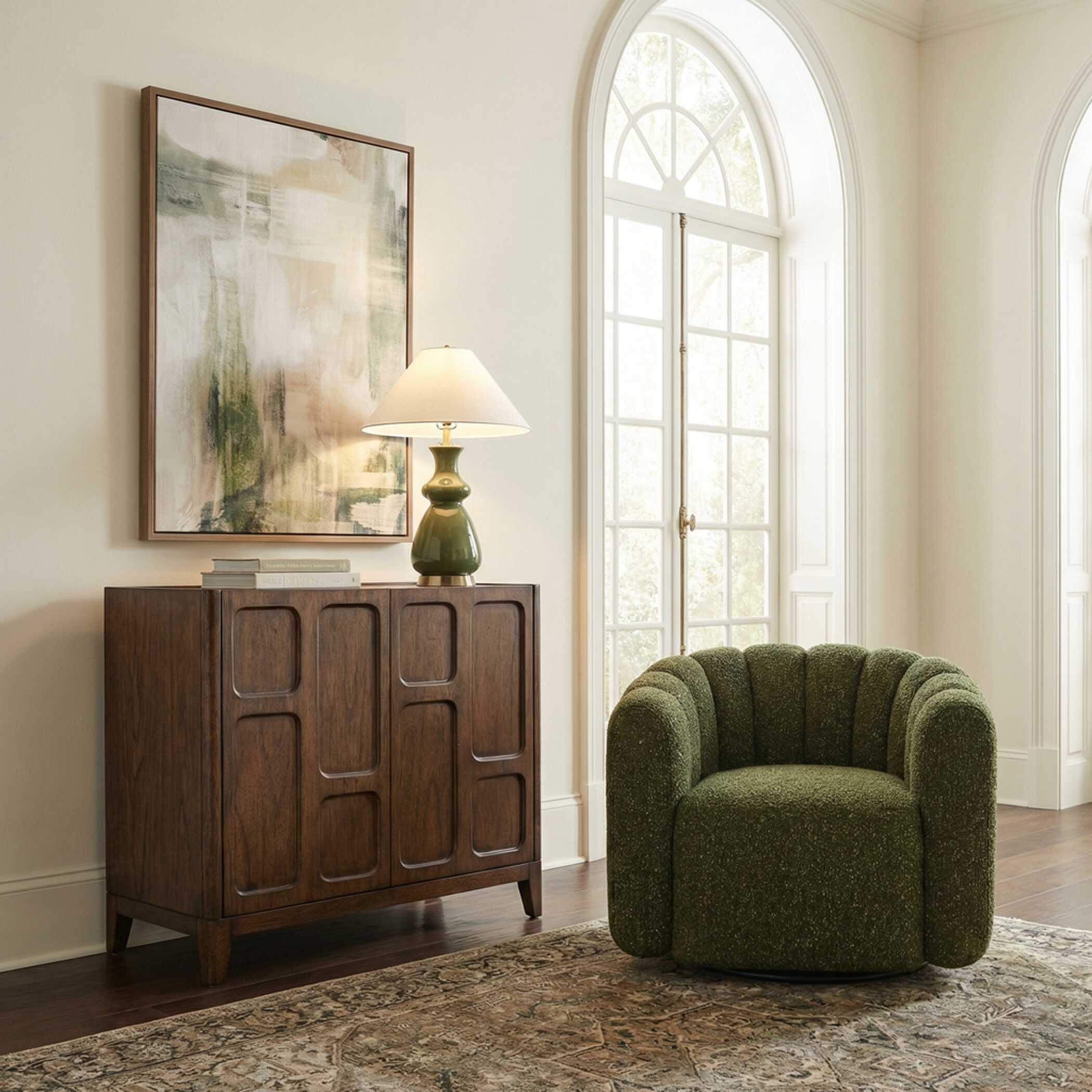 Uttermost On The Block 2 Door Walnut Cabinet - Image 4