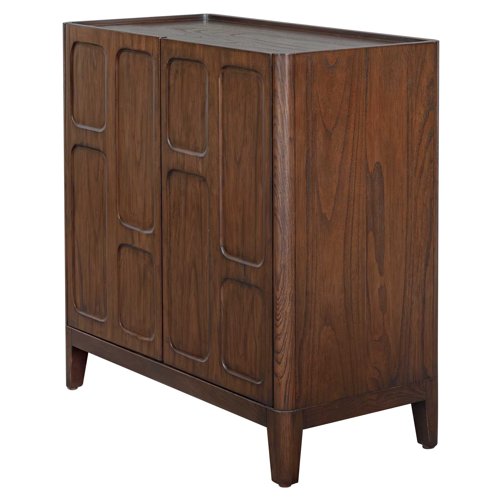Uttermost On The Block 2 Door Walnut Cabinet - Image 5