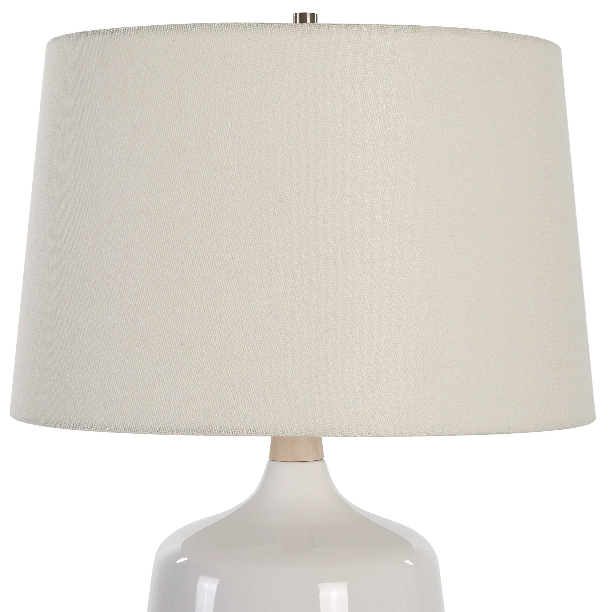 Uttermost Opal Gloss White Table Lamp - Image 5