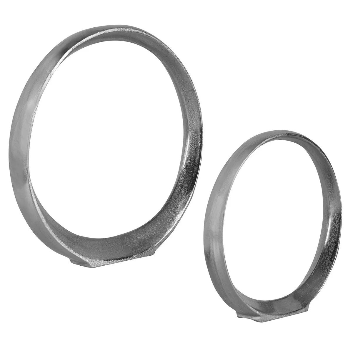 Uttermost Orbits Ring Sculptures Nickel, S/2 - Image 3