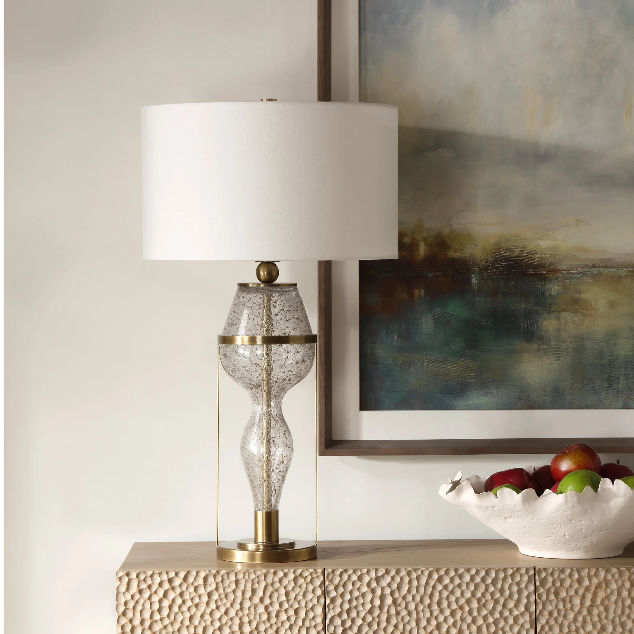 Uttermost Out Of Time Seeded Glass Table Lamp - Image 3