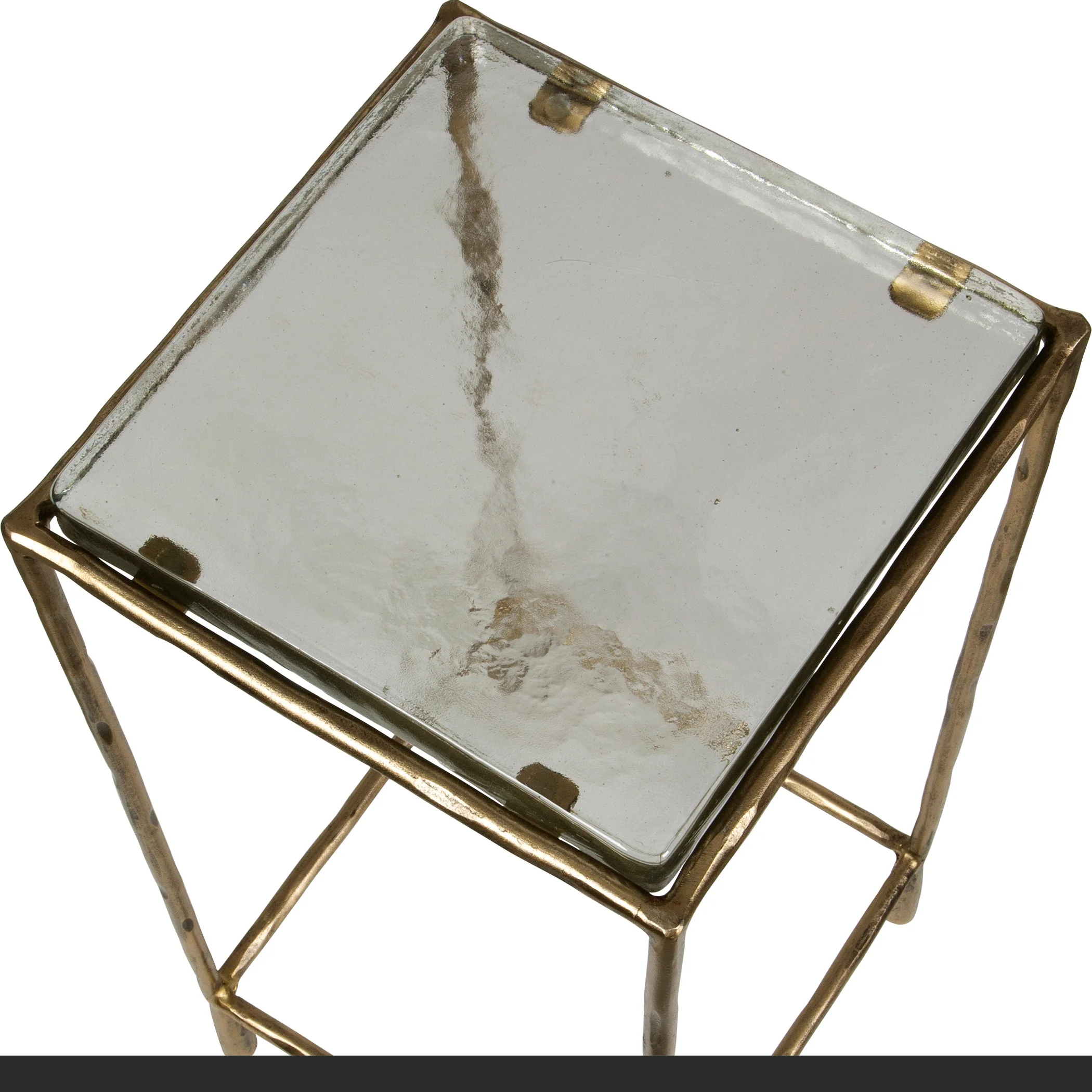 Uttermost Ovard Antiqued Gold Accent Table - Image 5