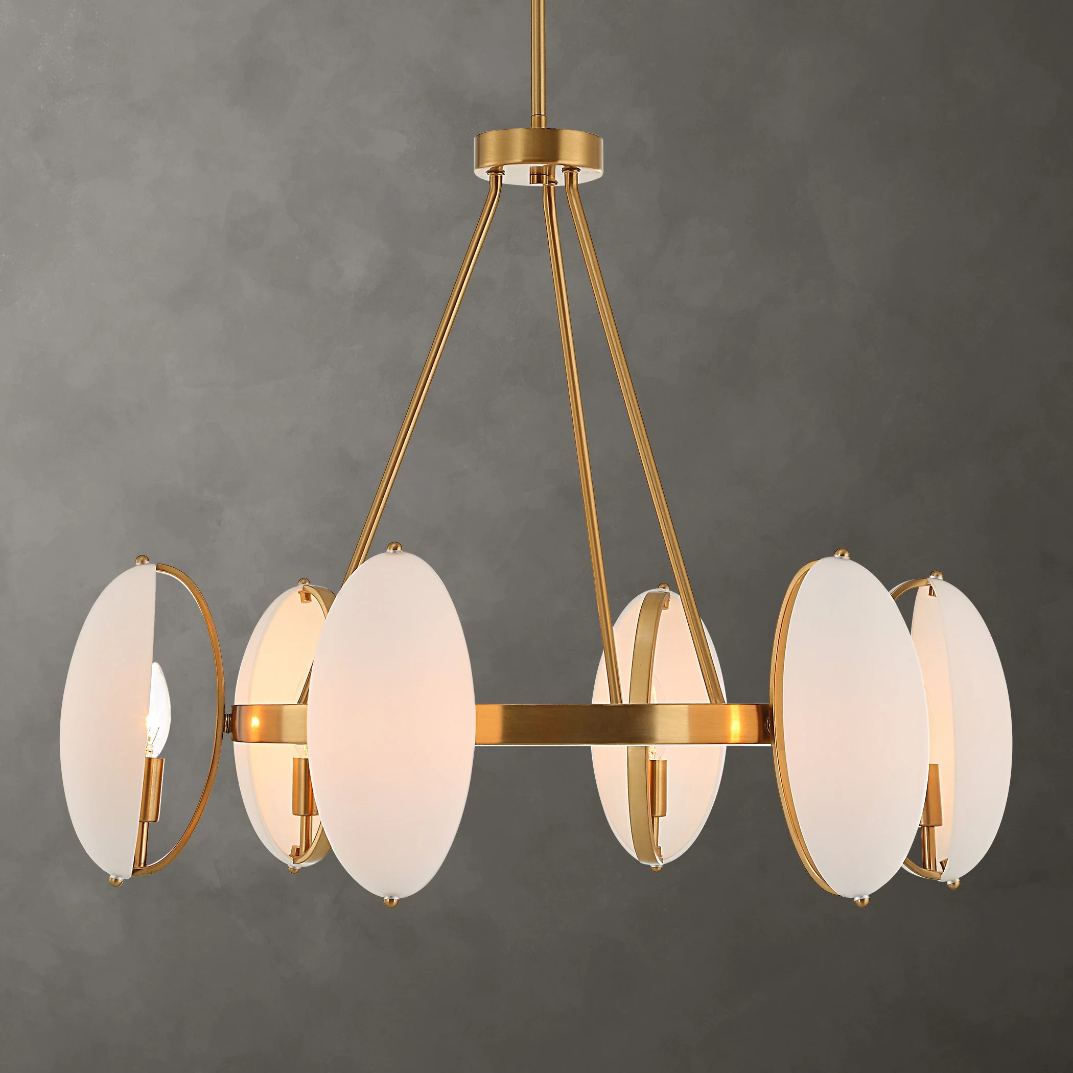 Uttermost Oviform 6 Light Round Chandelier - Image 2