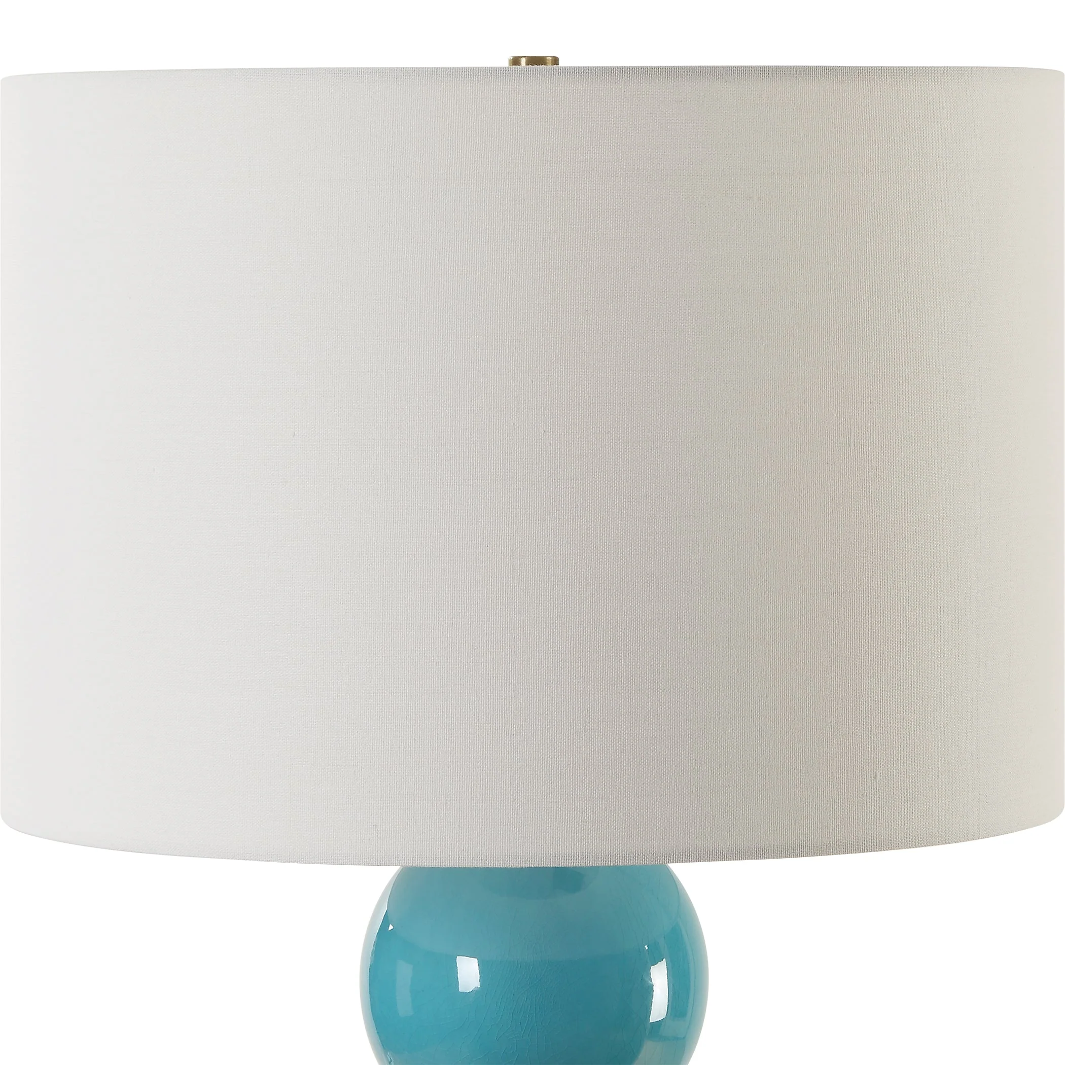 Uttermost Palawan Blue Glaze Table Lamp - Image 7