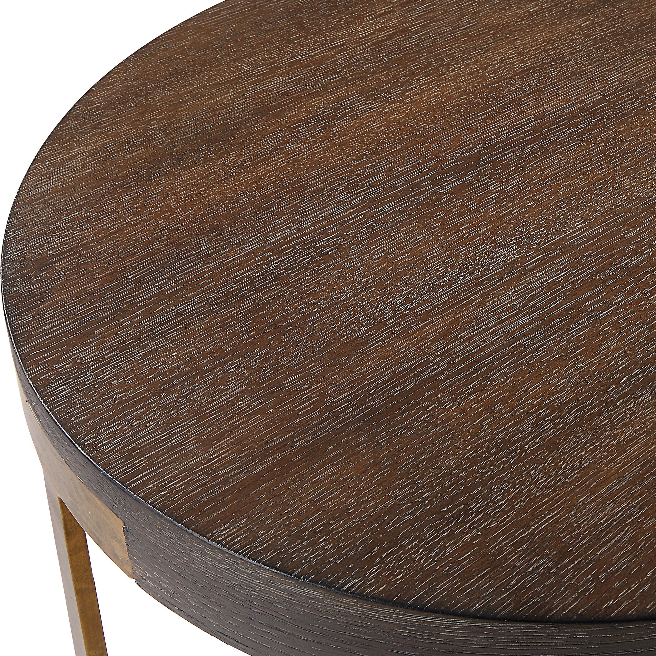 Uttermost Palisade Round Wood Side Table - Image 7