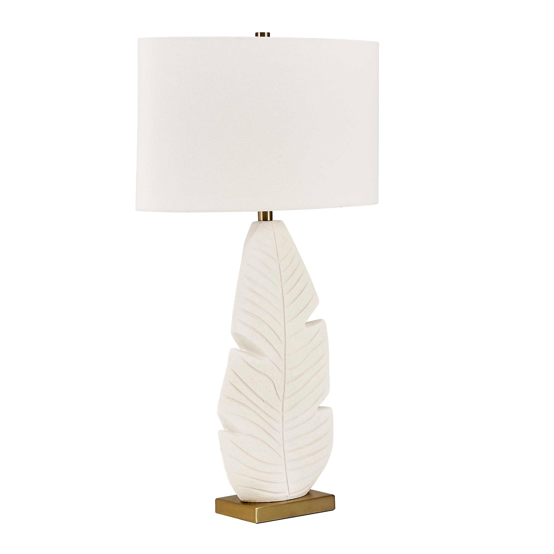 Uttermost Palm Leaf White Table Lamp - Image 7