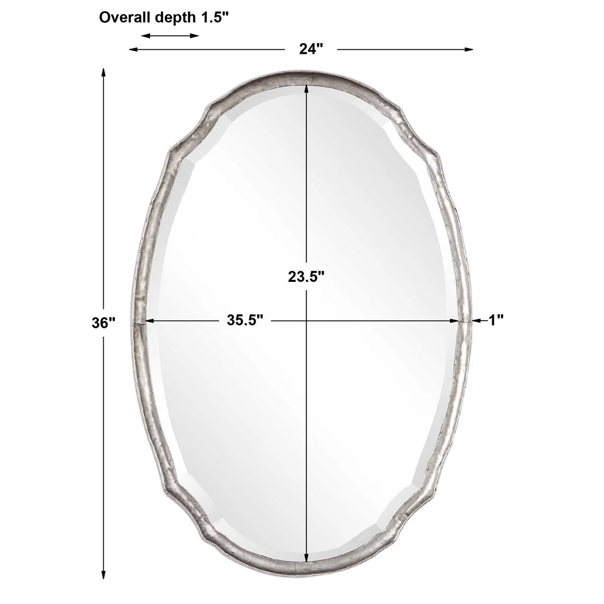 Palma Mirror - Silver - Image 8