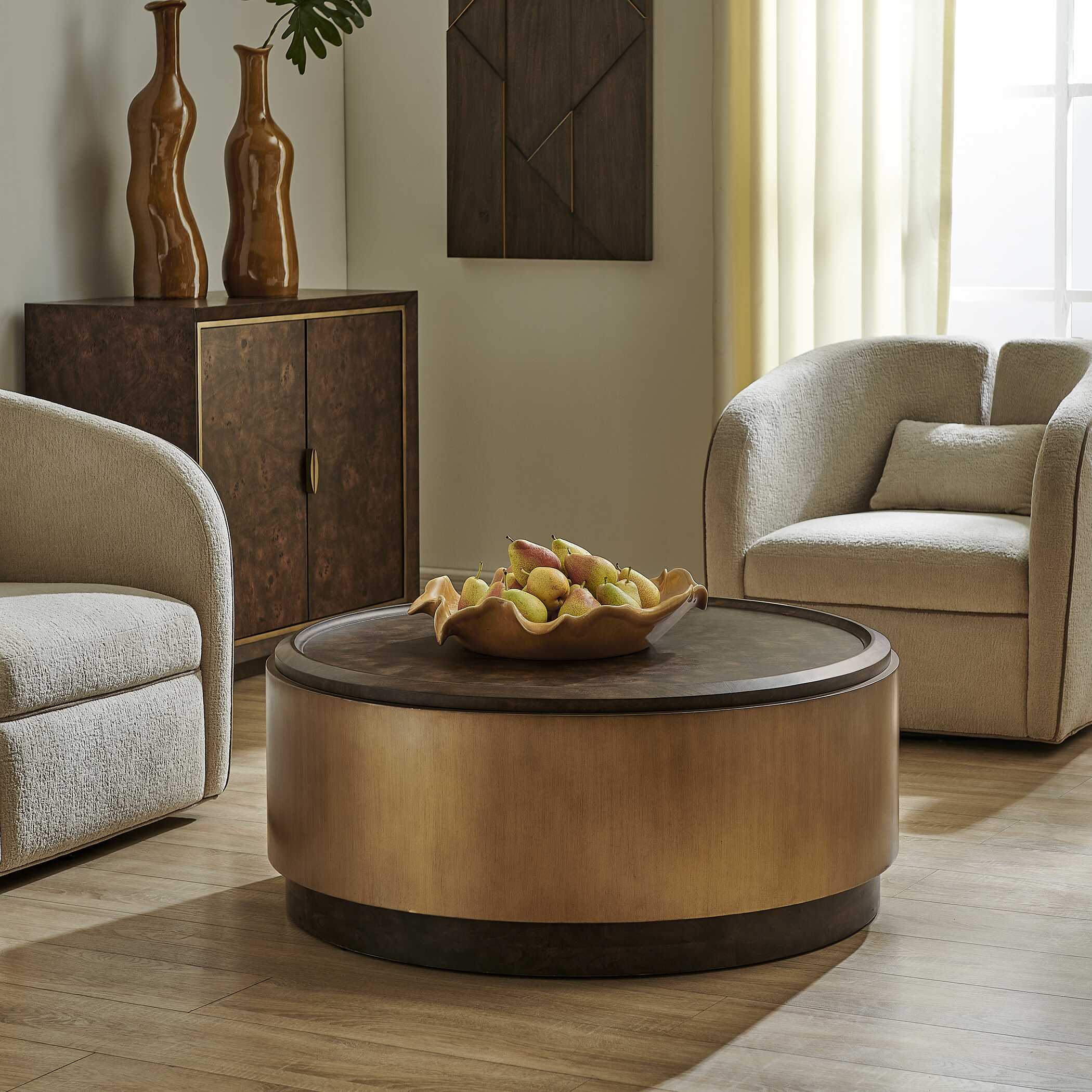 Uttermost Parrish Round Coffee Table - Image 2