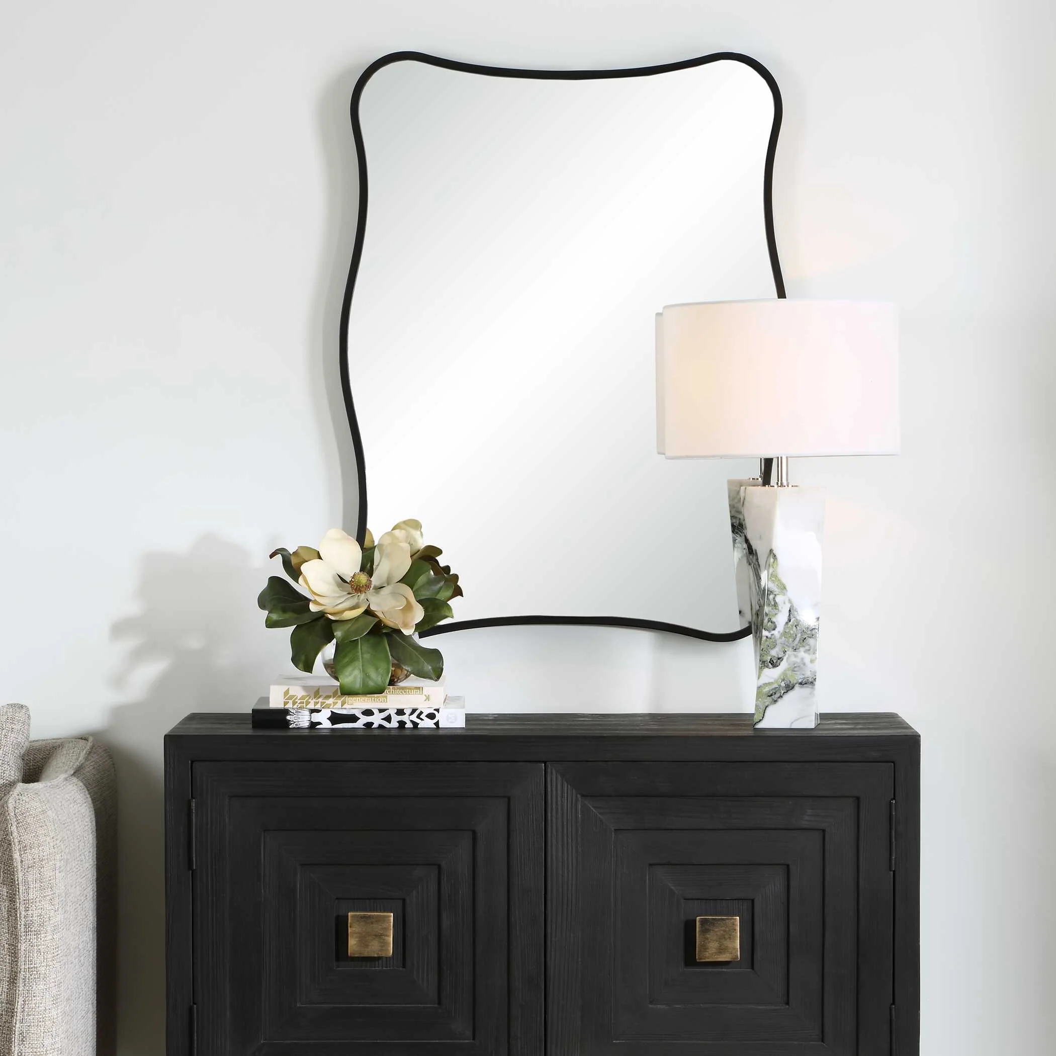 Uttermost Pavia Black Vanity Mirror - Image 2