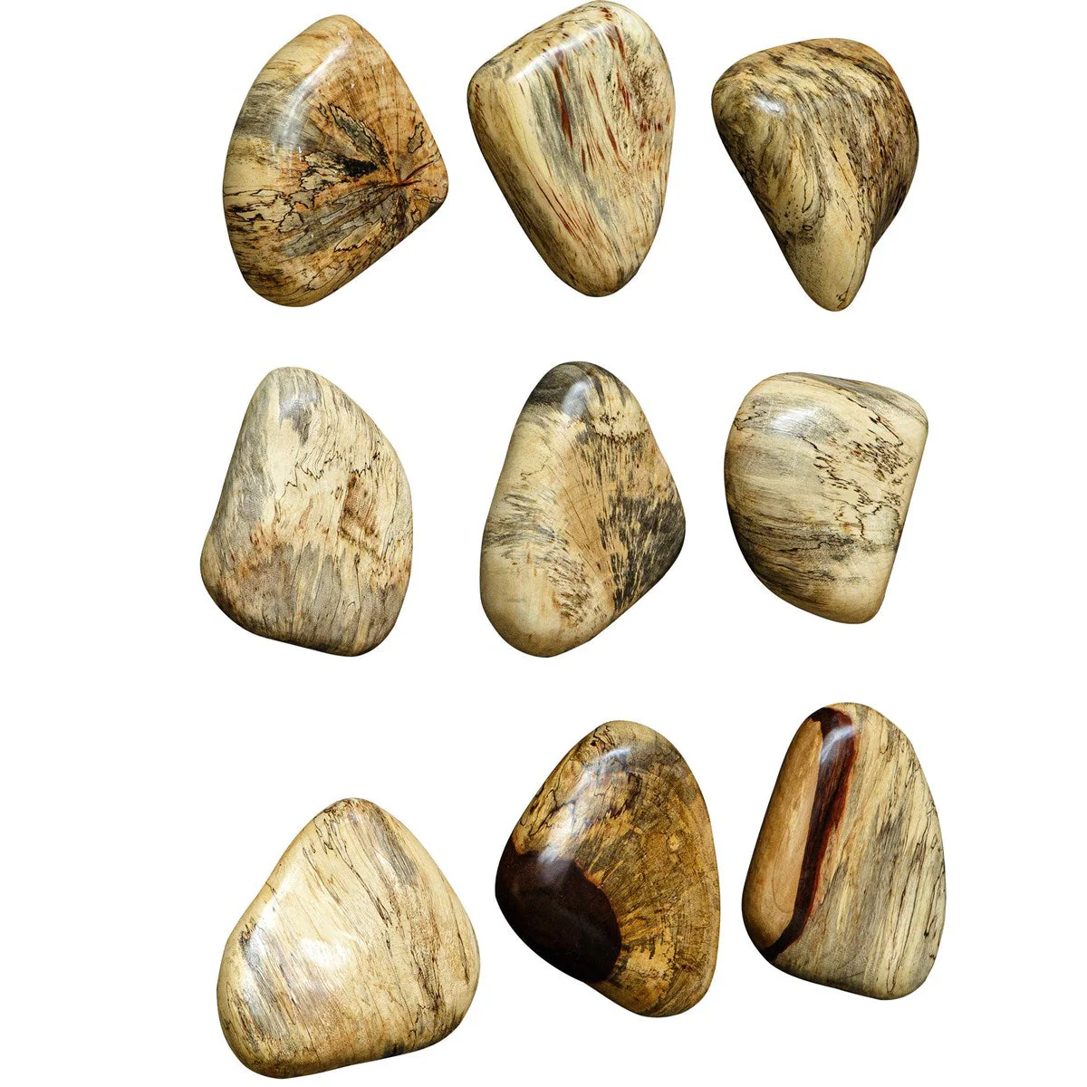 Uttermost Pebbles Wood Wall Decor Blonde, S/9 - Image 4