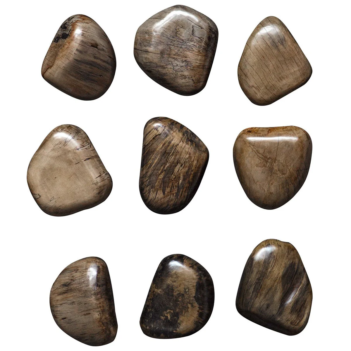 Uttermost Pebbles Wood Wall Decor Walnut, S/9 - Image 2