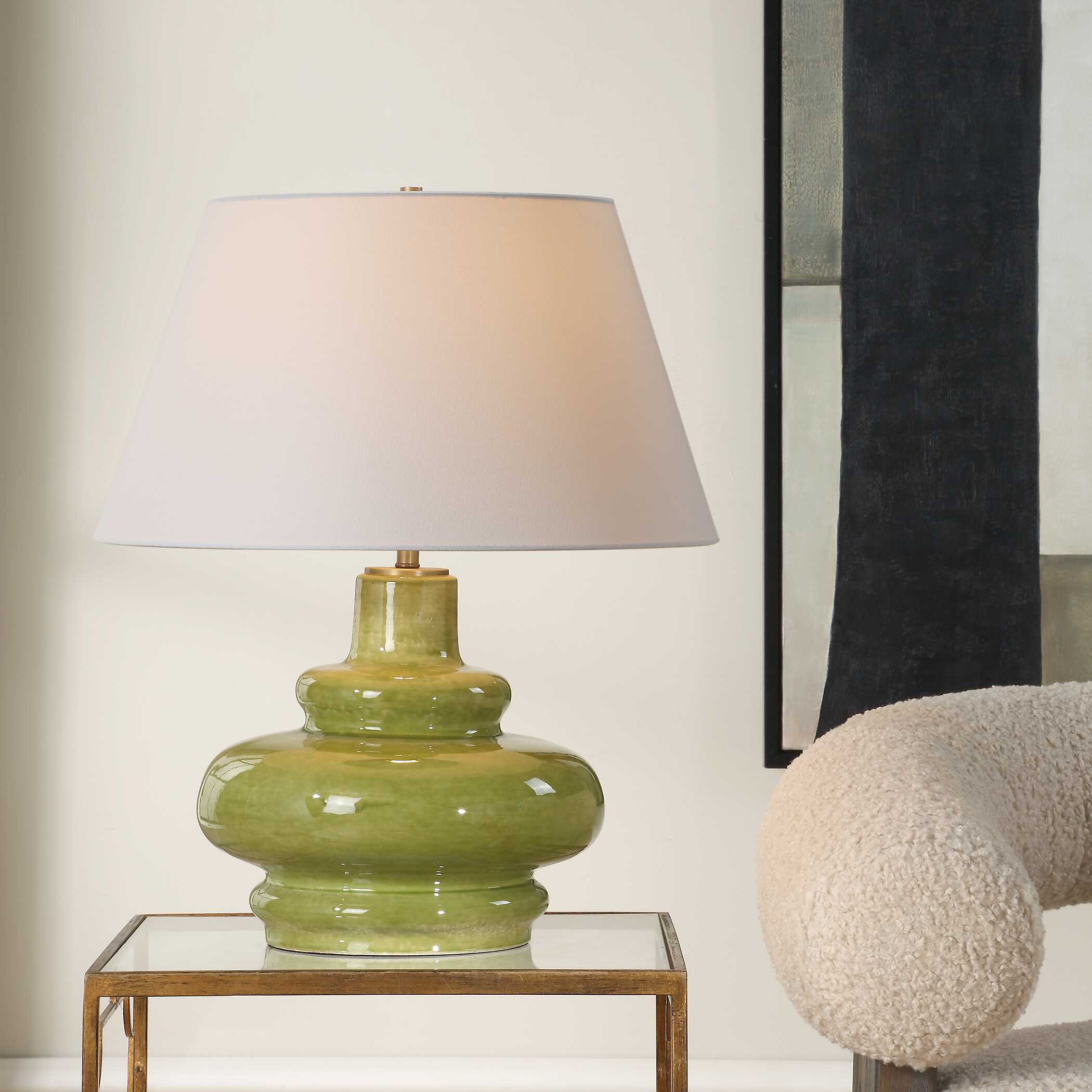 Uttermost Penny Moss Green Table Lamp - Image 2