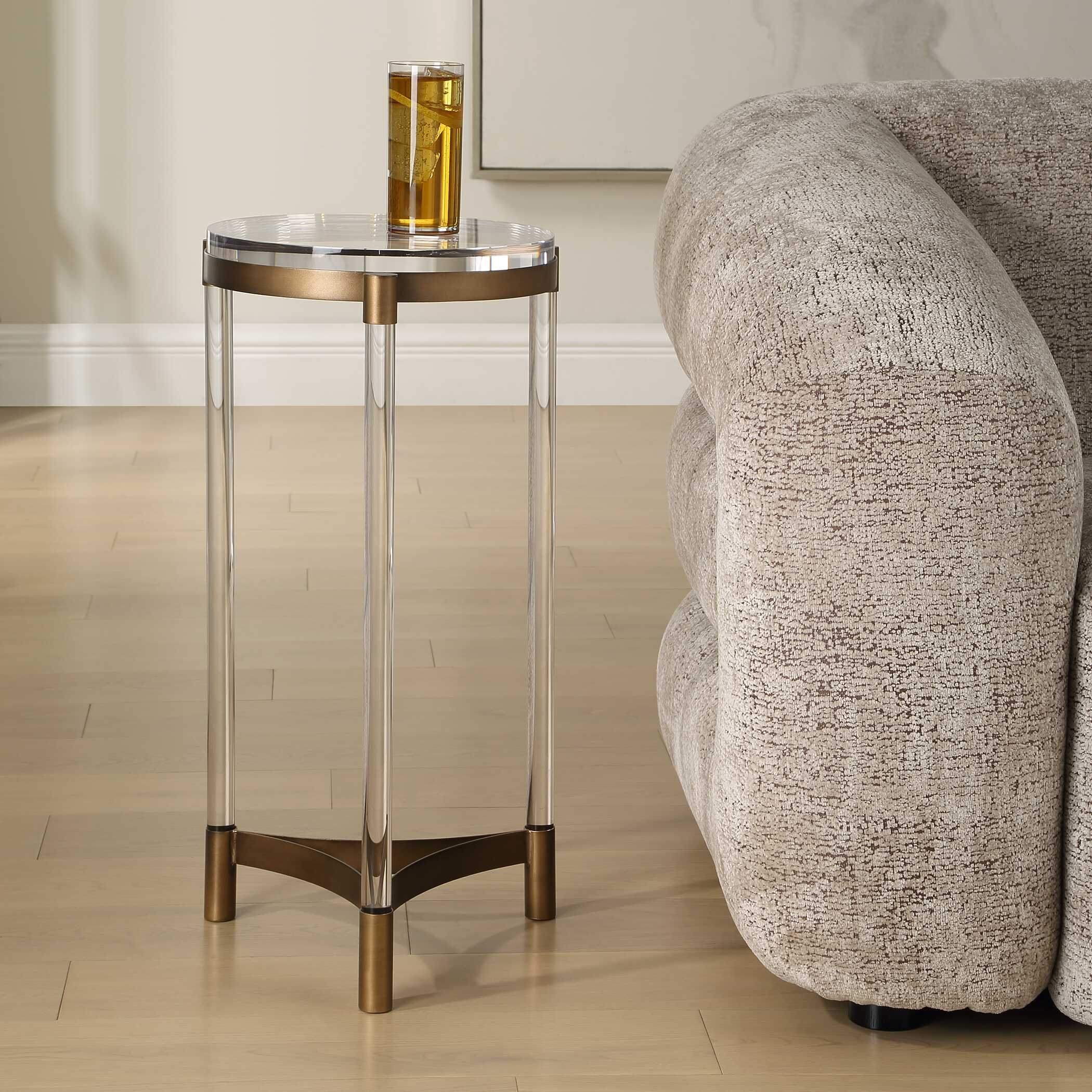 Uttermost Pereira Round Acrylic Accent Table - Image 3