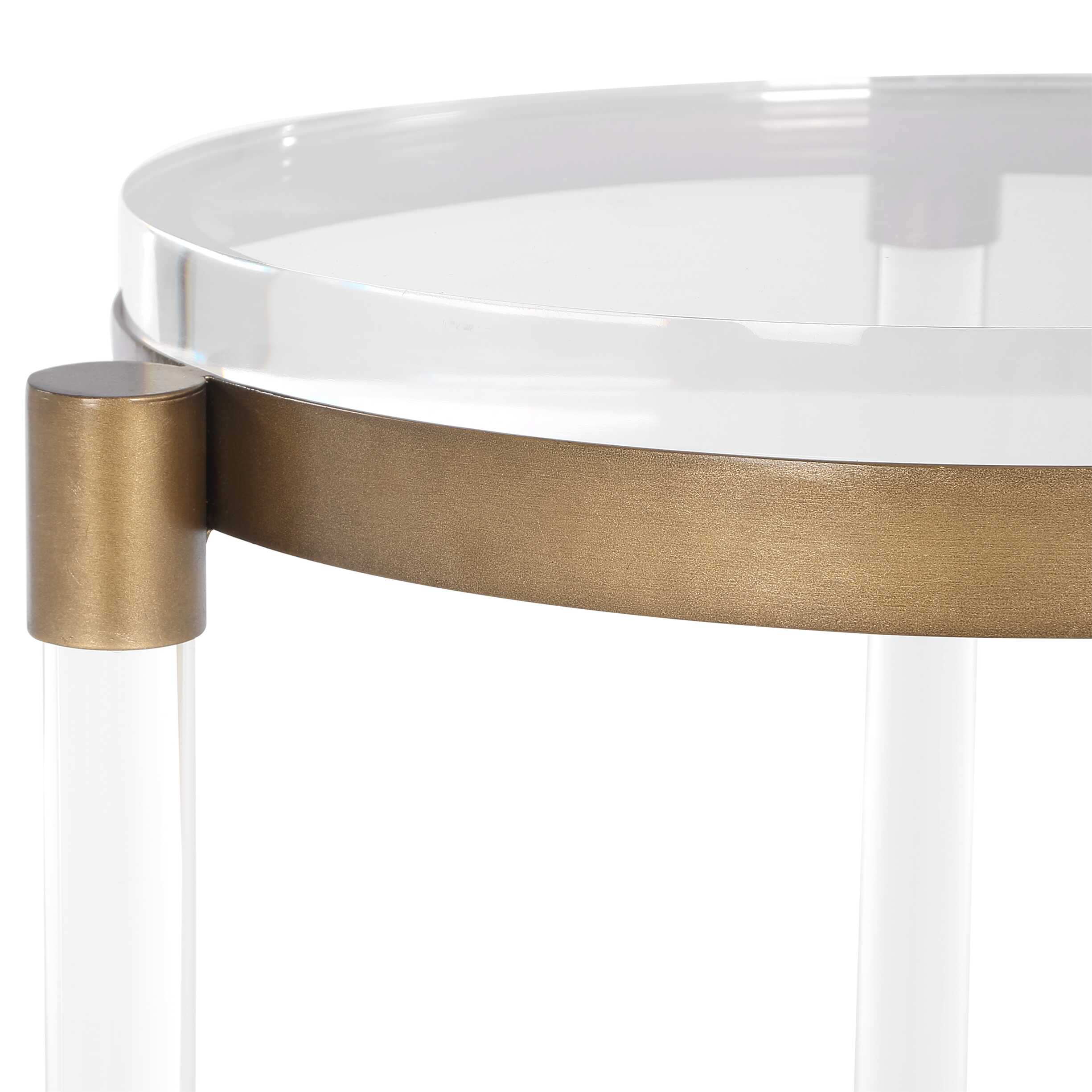 Uttermost Pereira Round Acrylic Accent Table - Image 6