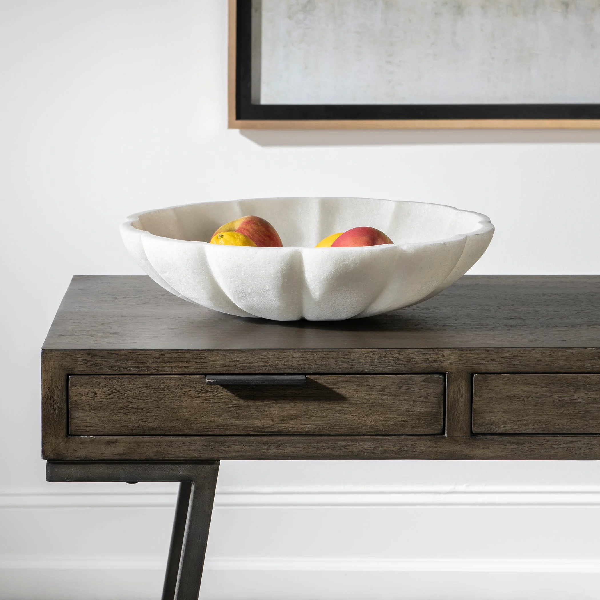 Uttermost Petal Ivory Ricestone Bowl - Image 2