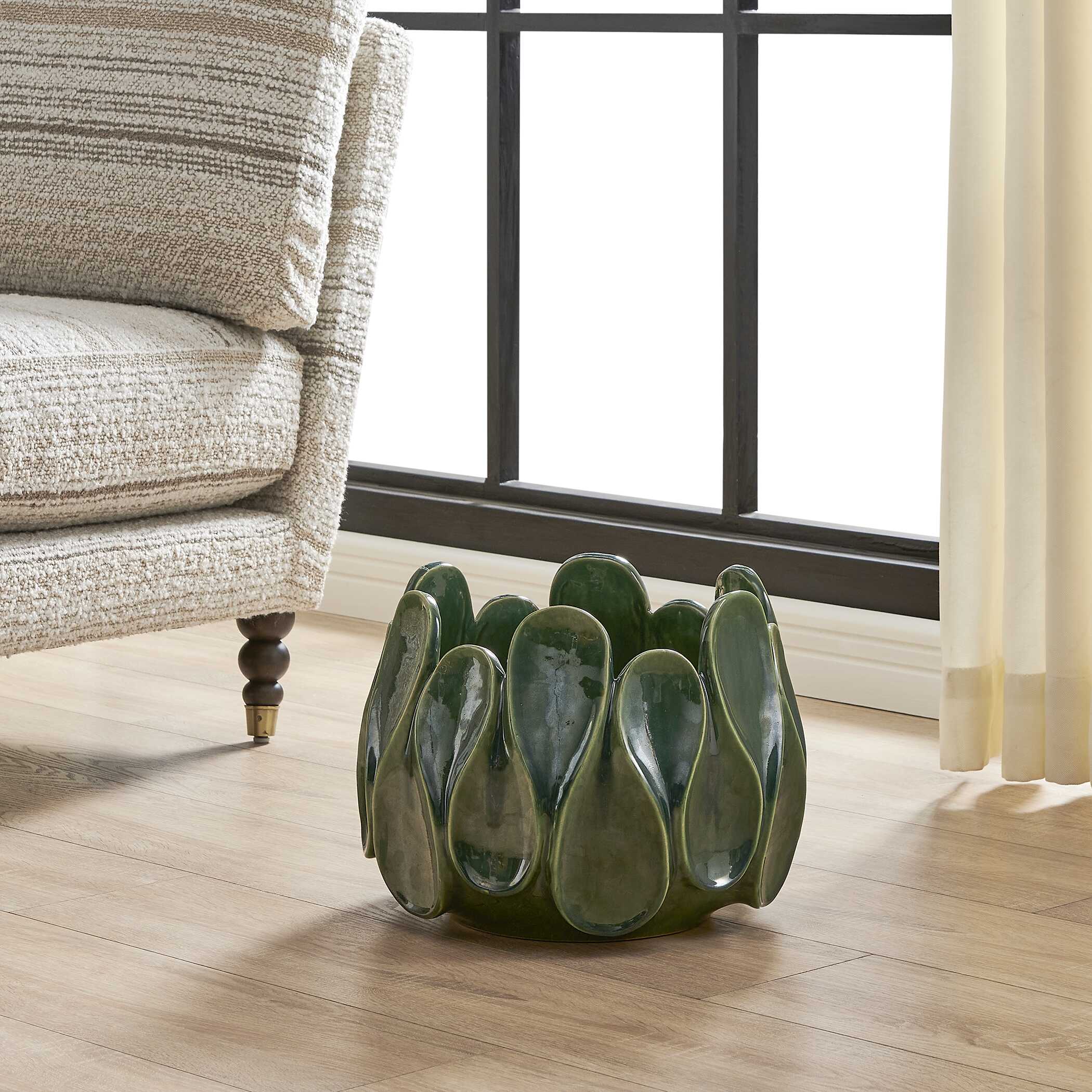 Uttermost Petal Pinch Indoor-Outdoor Bowl - Image 2
