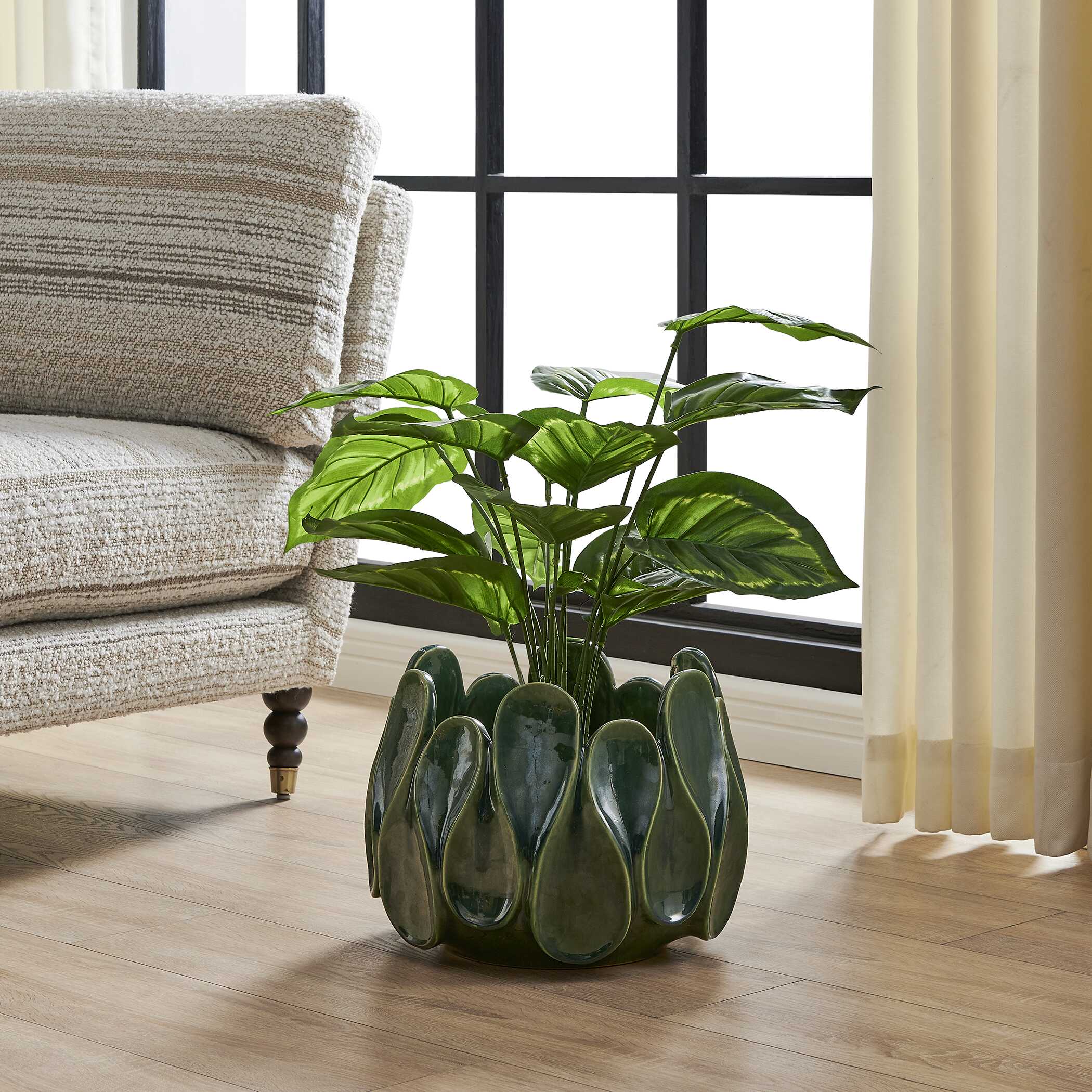 Uttermost Petal Pinch Indoor-Outdoor Bowl - Image 4