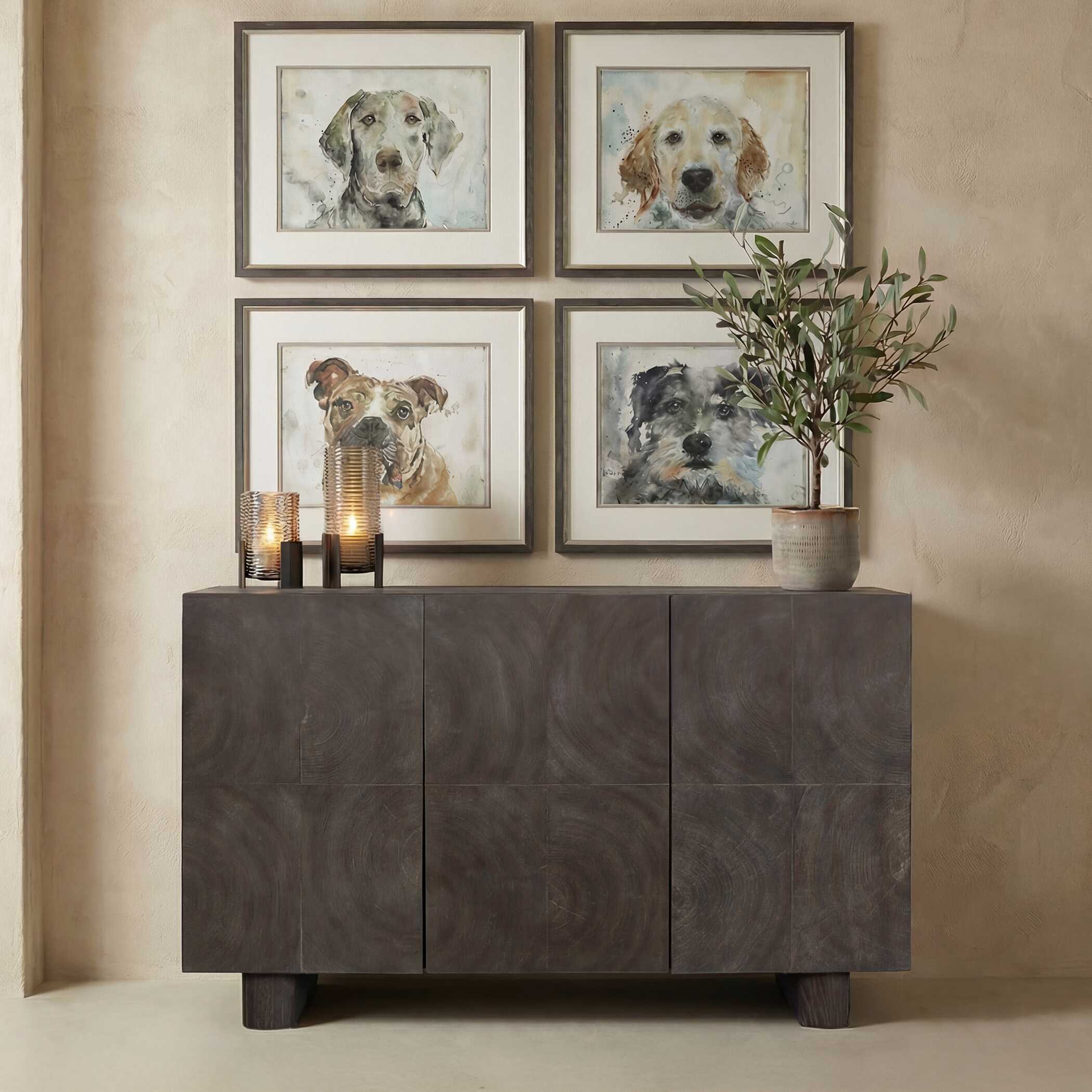 Uttermost Phineas 3 Door Modern Cabinet - Image 2