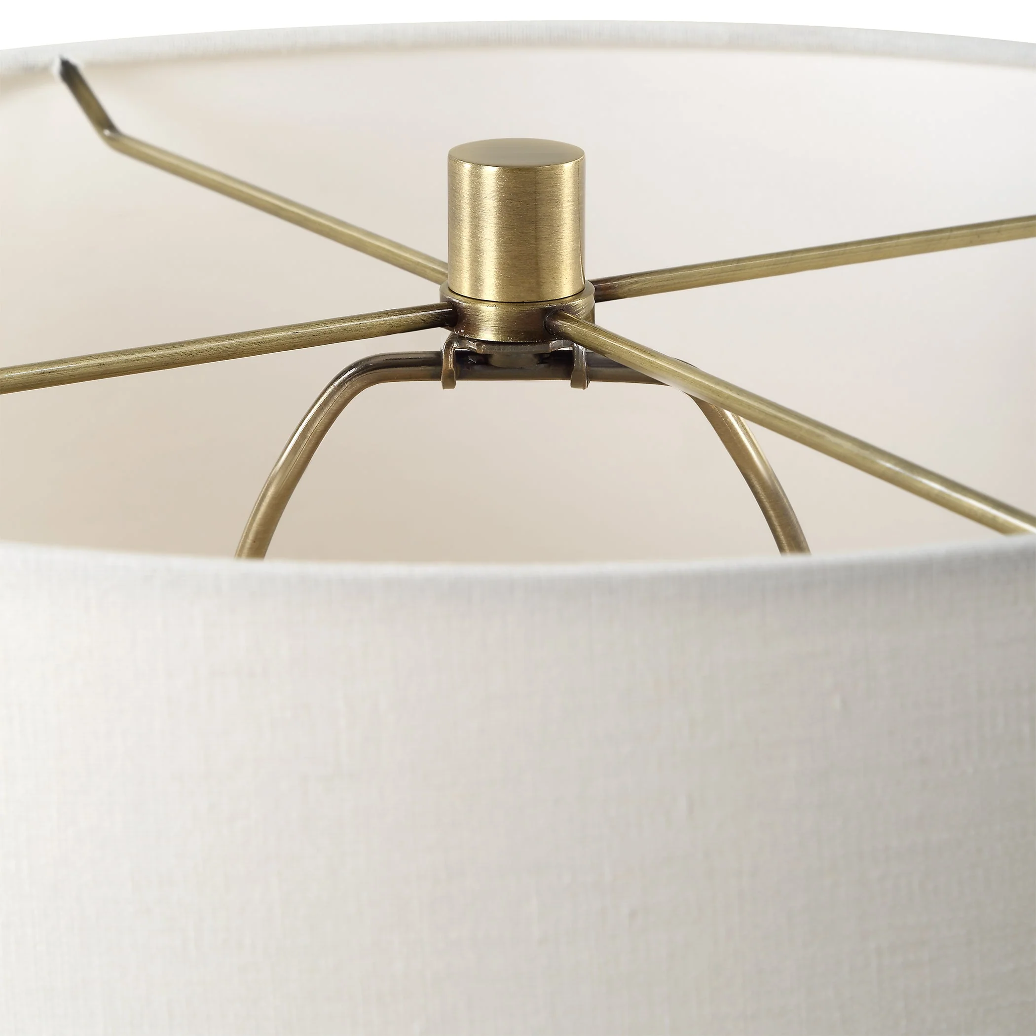 Uttermost Plinth White Marble Table Lamp - Image 6
