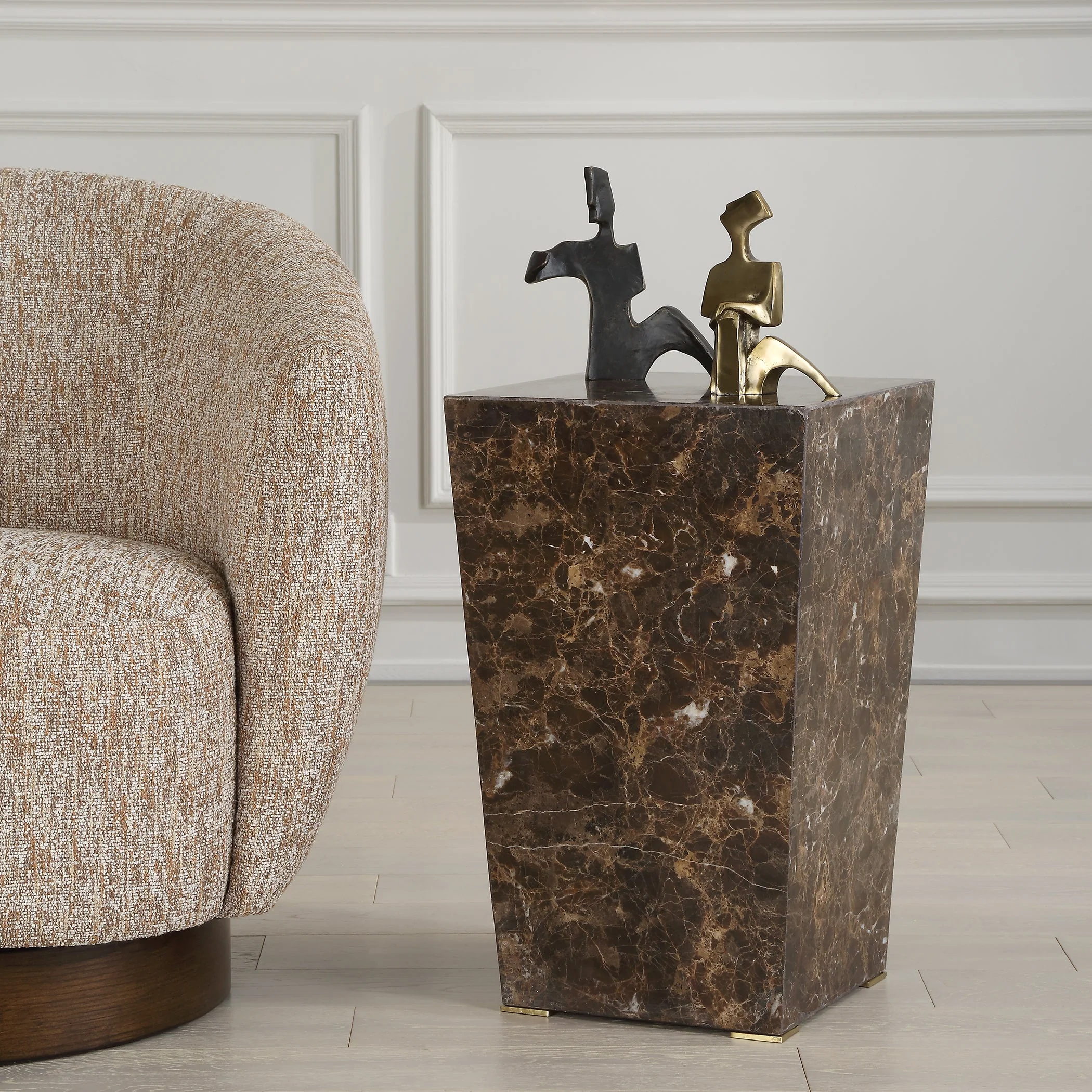 Uttermost Poe Marble Accent Table - Image 2