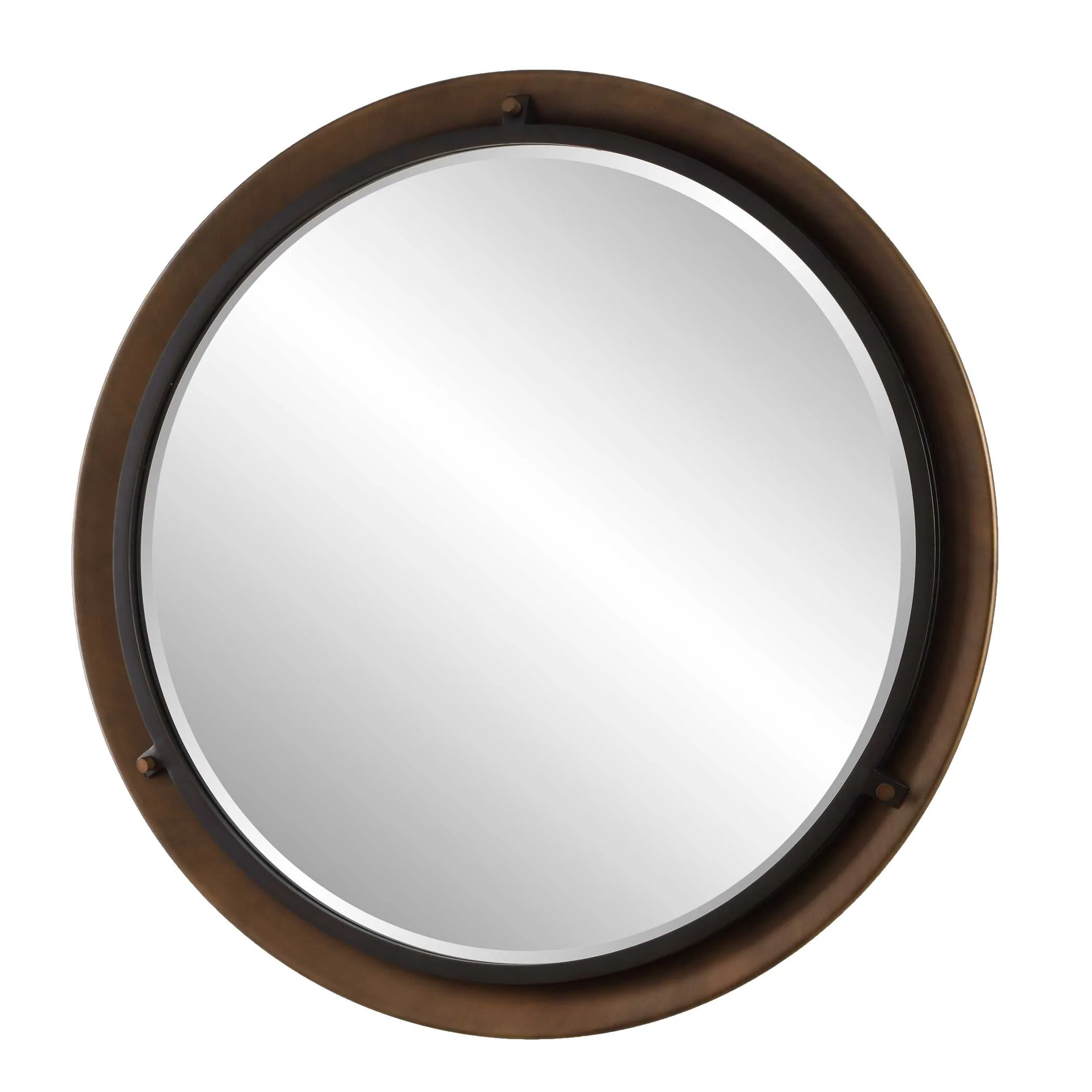 Uttermost Porthole Bronze Round Mirror - Image 5