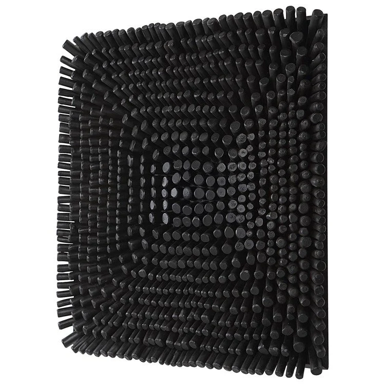 Uttermost Portside Wood Wall Panel, Black - Image 4