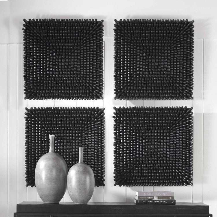 Uttermost Portside Wood Wall Panel, Black - Image 5