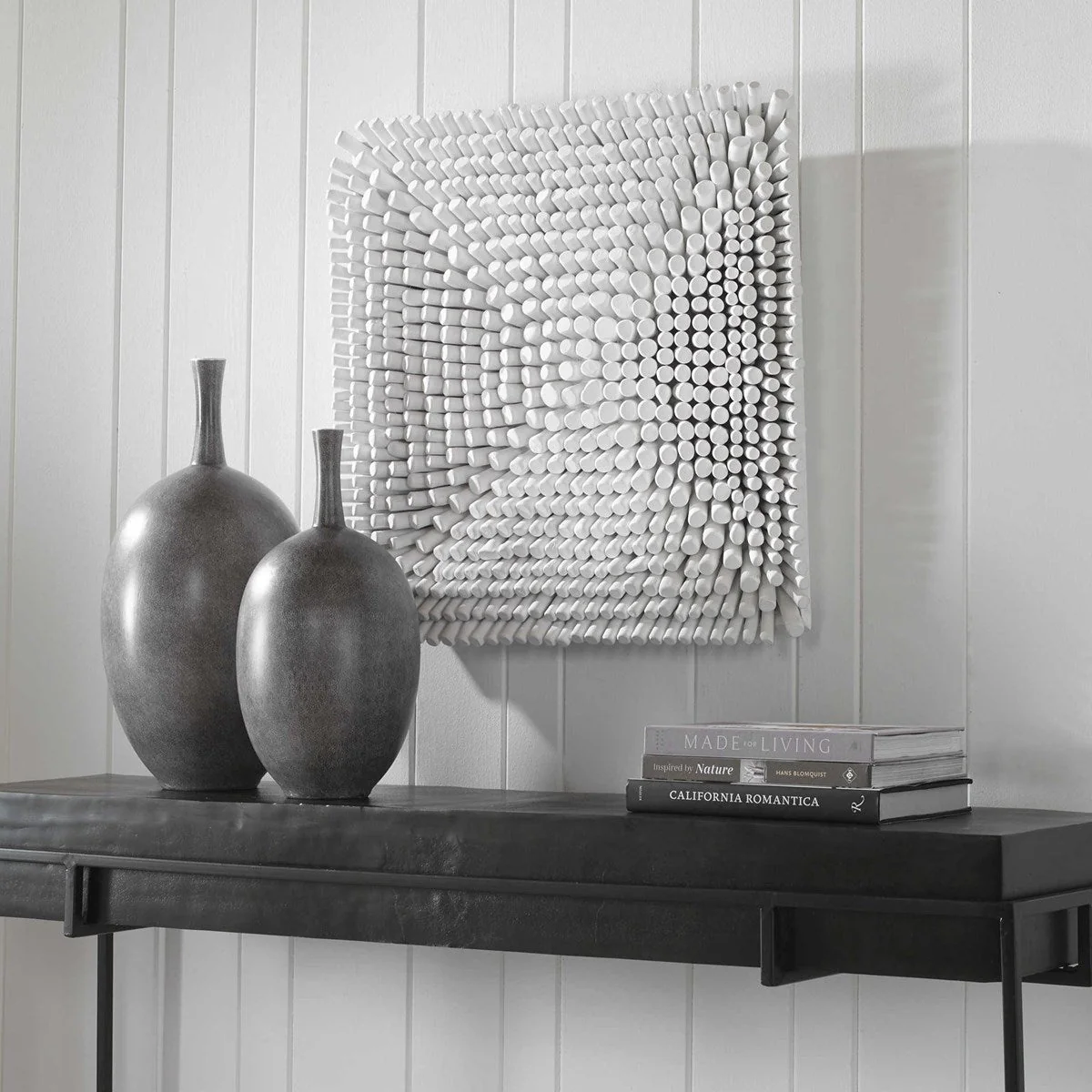 Uttermost Portside Wood Wall Panel, White - Image 3