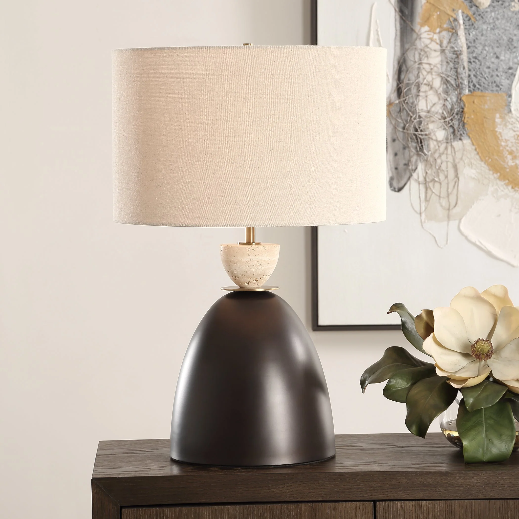 Uttermost Procida Bronze Table Lamp - Image 2