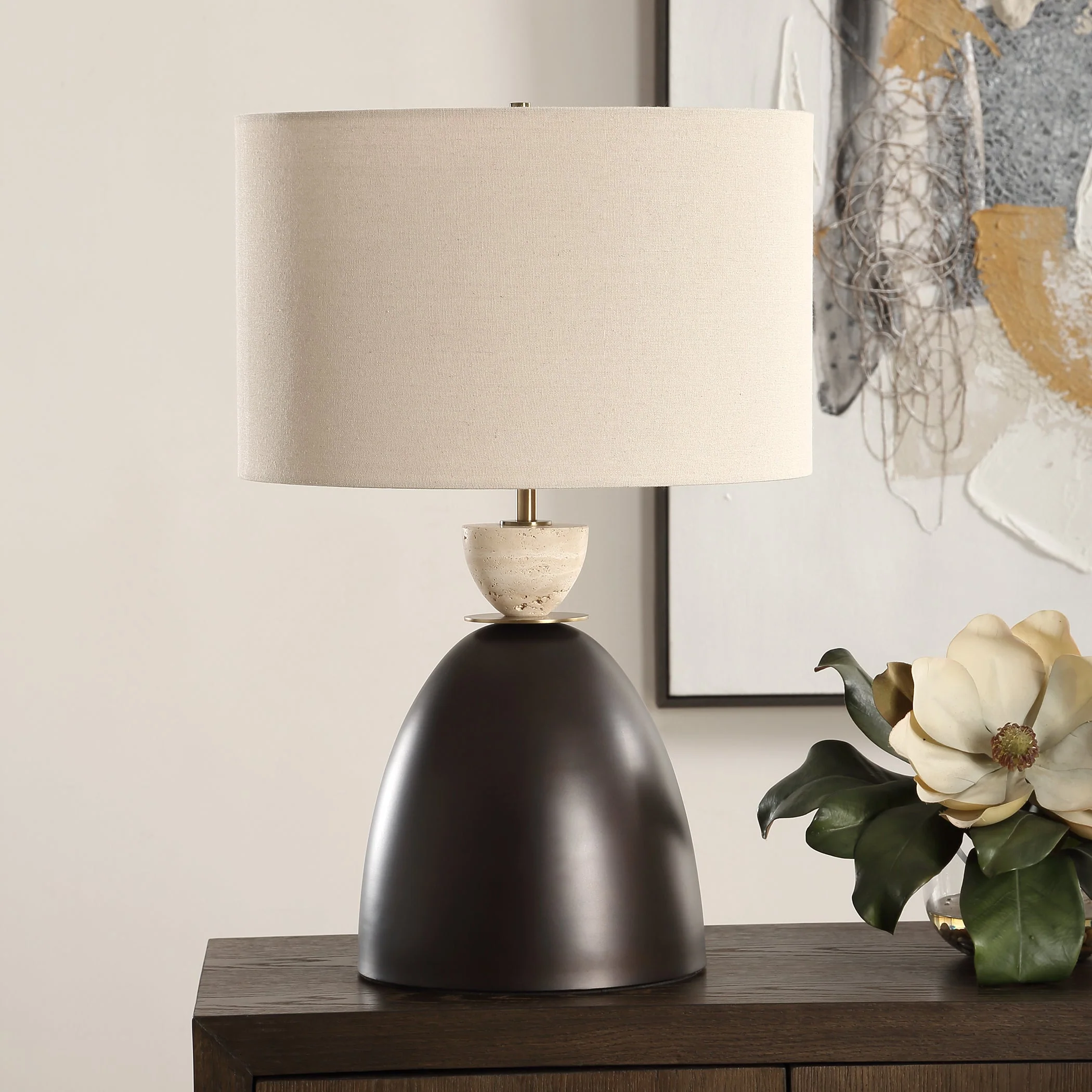 Uttermost Procida Bronze Table Lamp - Image 3