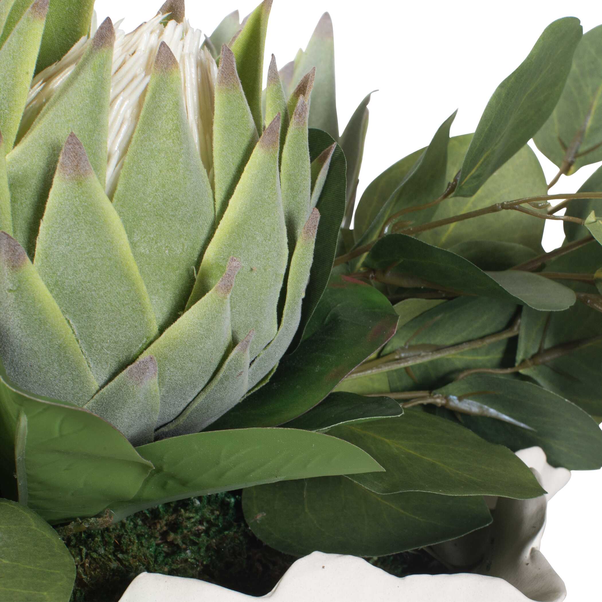 Uttermost Protea Blooms White Bowl Centerpiece - Image 8