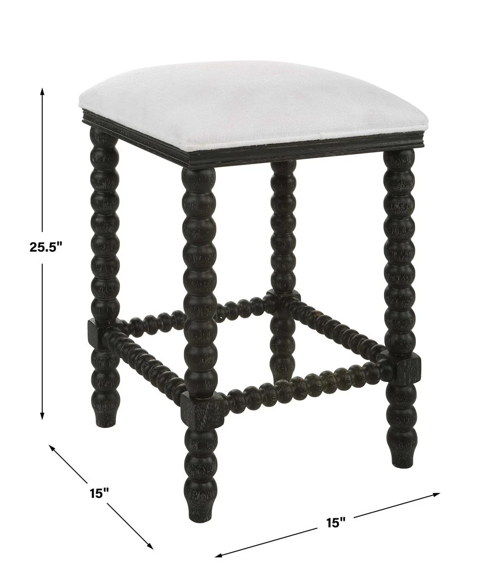 Uttermost Pryce Counter Stool, Black - Image 9