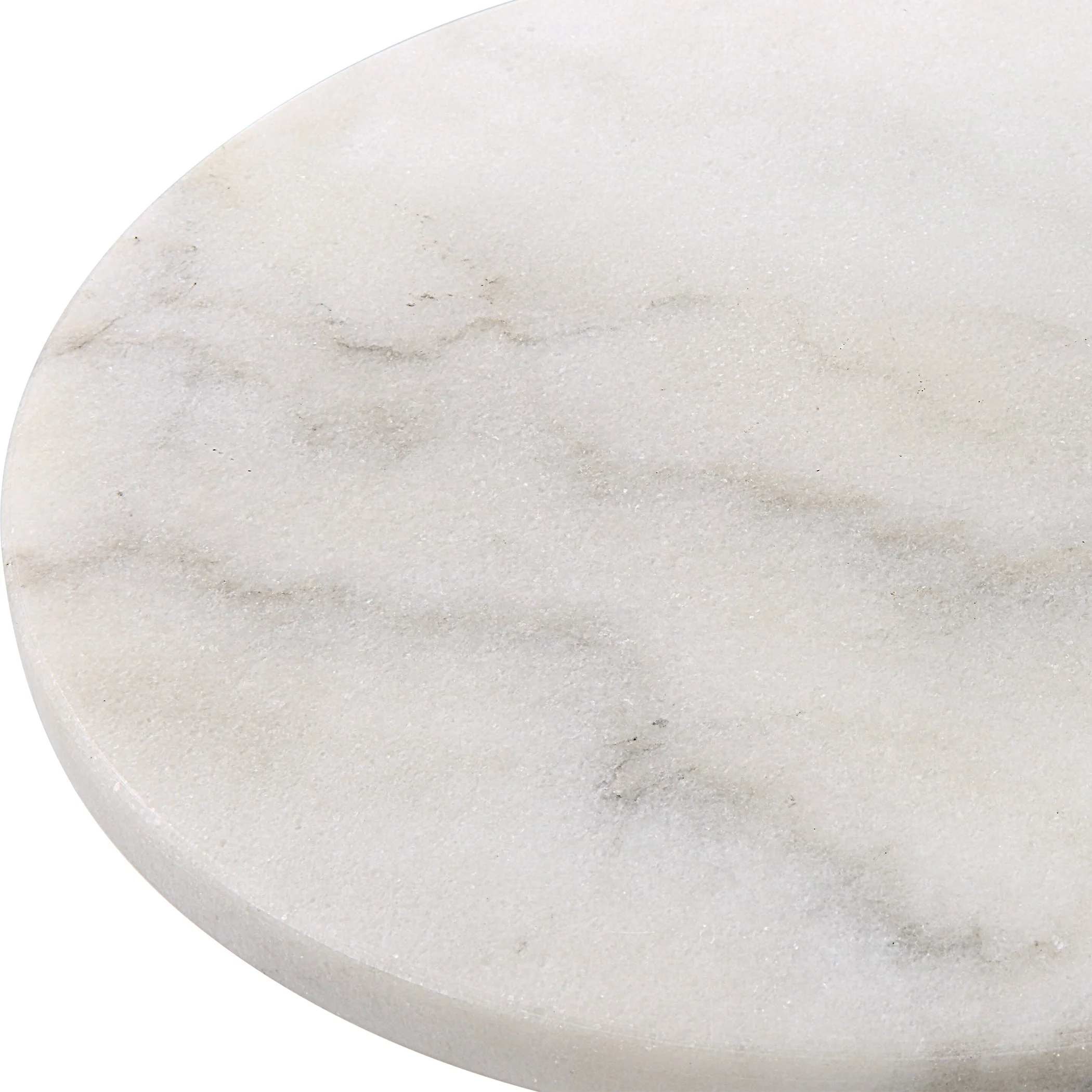 Uttermost Puritan White Marble Drink Table - Image 5