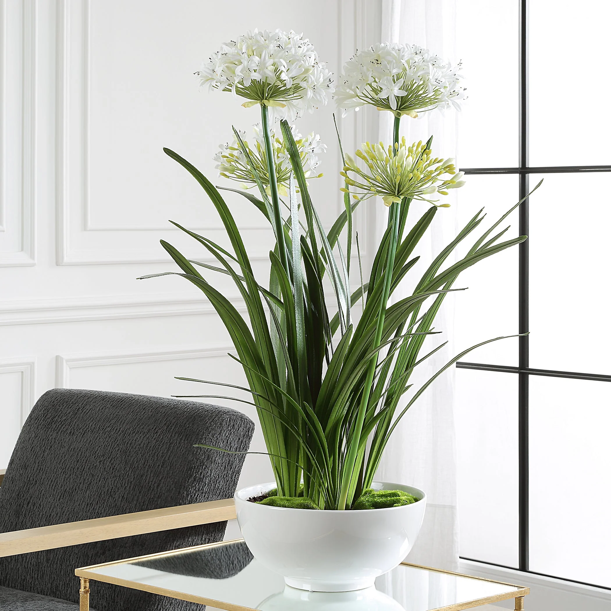 Uttermost Purity Agapanthus Centerpiece - Image 2
