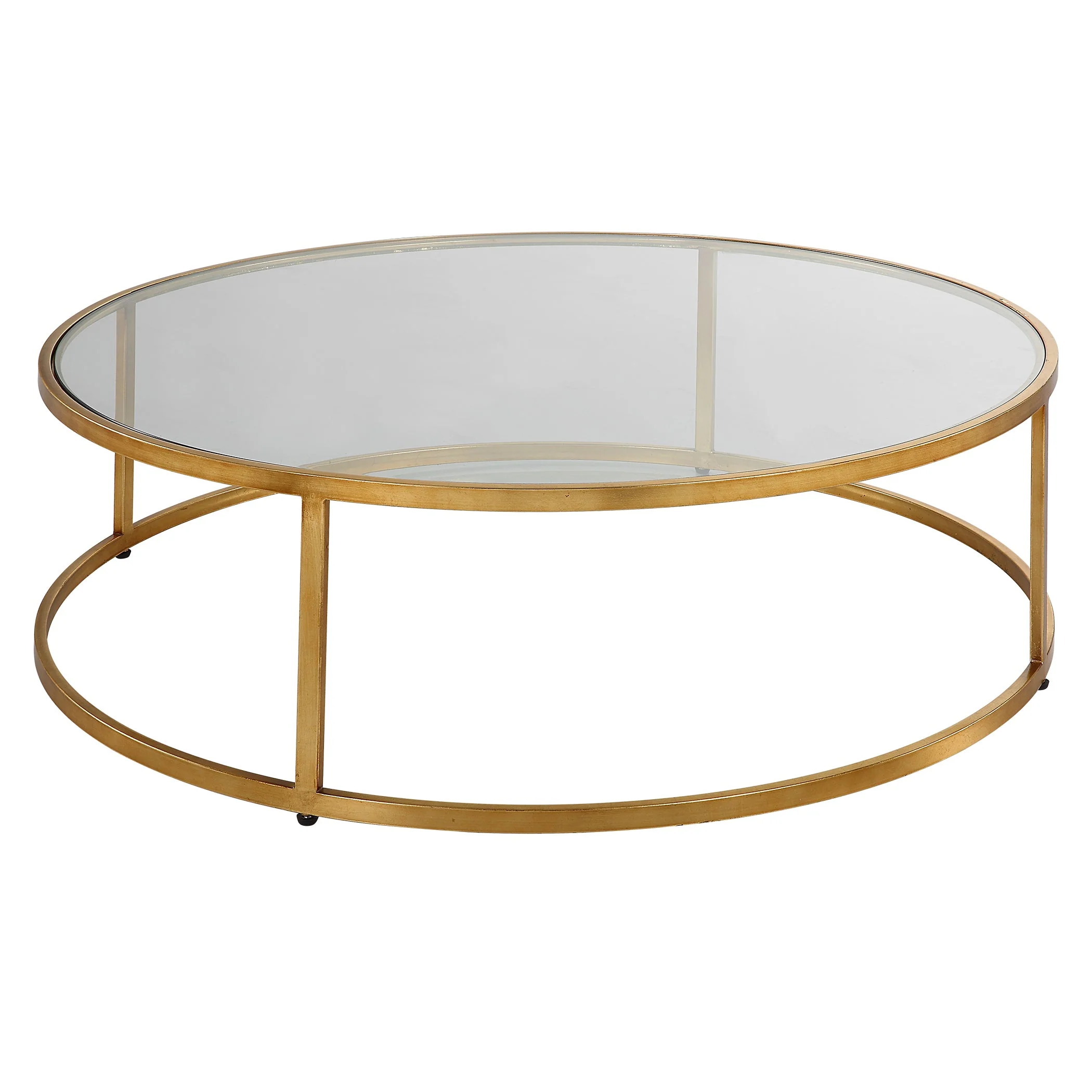 Uttermost Radius Modern Circular Coffee Table - Image 4