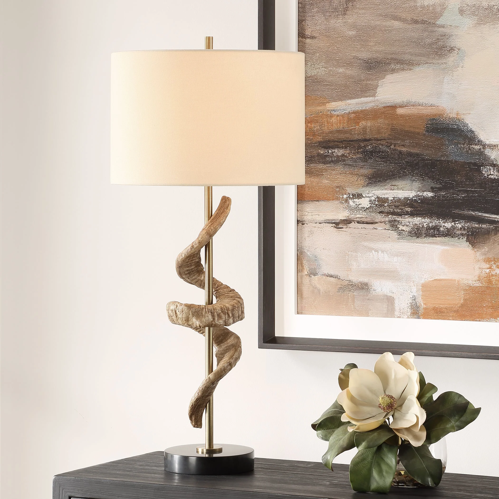 Uttermost Rams Horn Table Lamp - Image 2